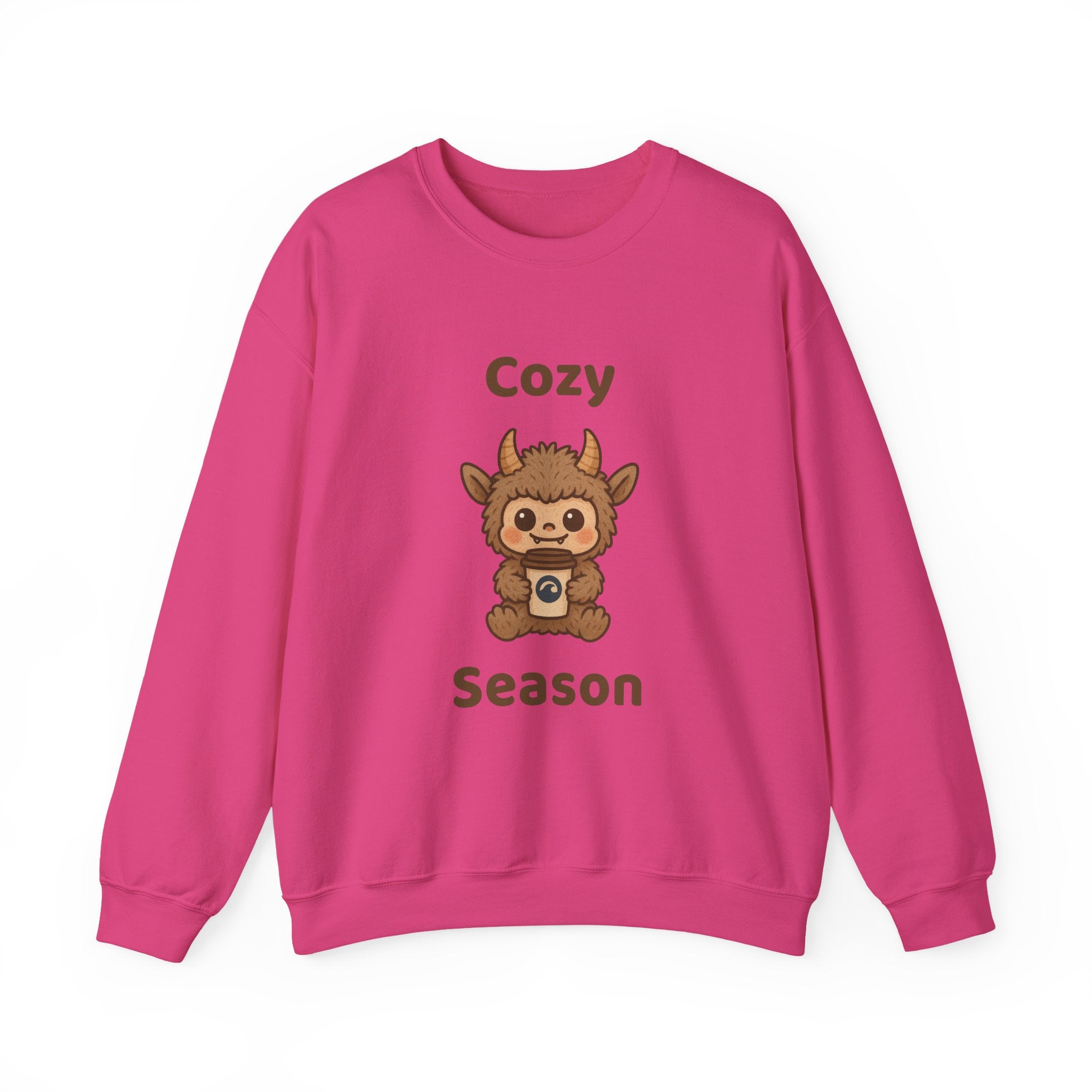 Cozy Season Furry Monster Youth Crewneck Sweatshirt
