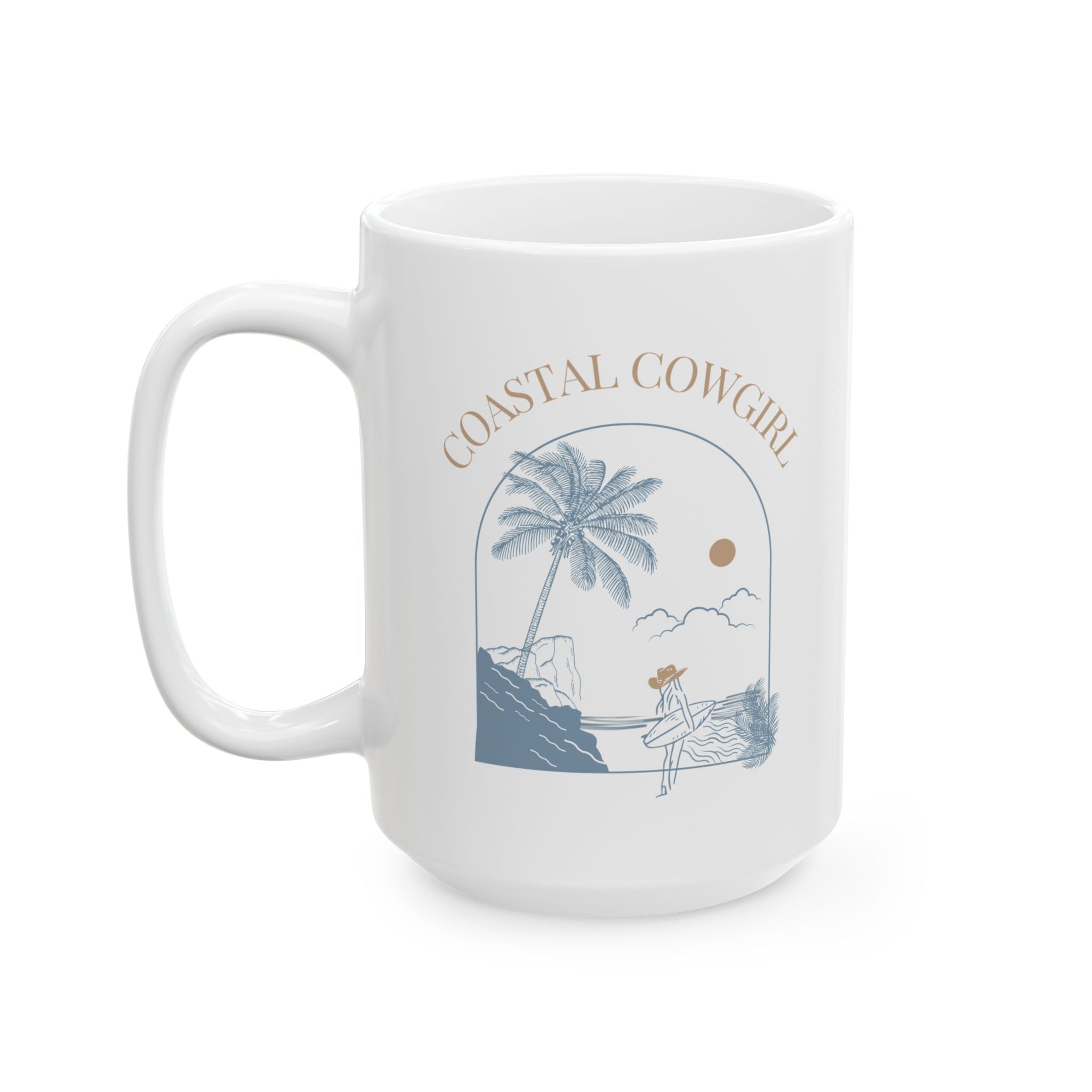 Coastal Cowgirl Ceramic Mug — (11oz & 15oz)