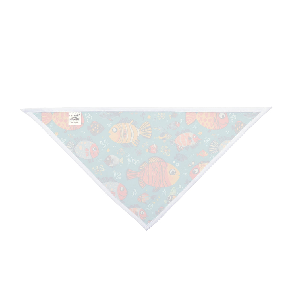 Fish Pattern Pet Bandana