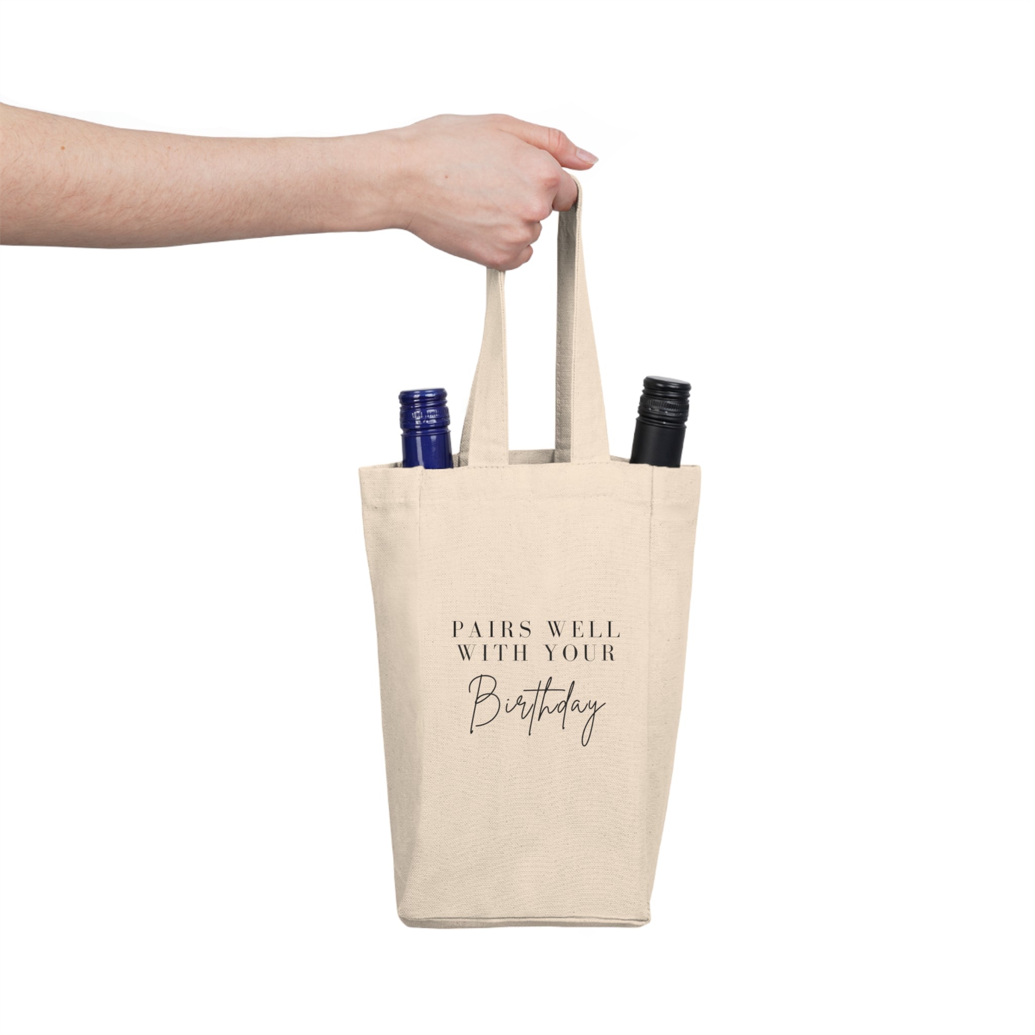 Pairs Well With Your Birthday Double Wine Tote