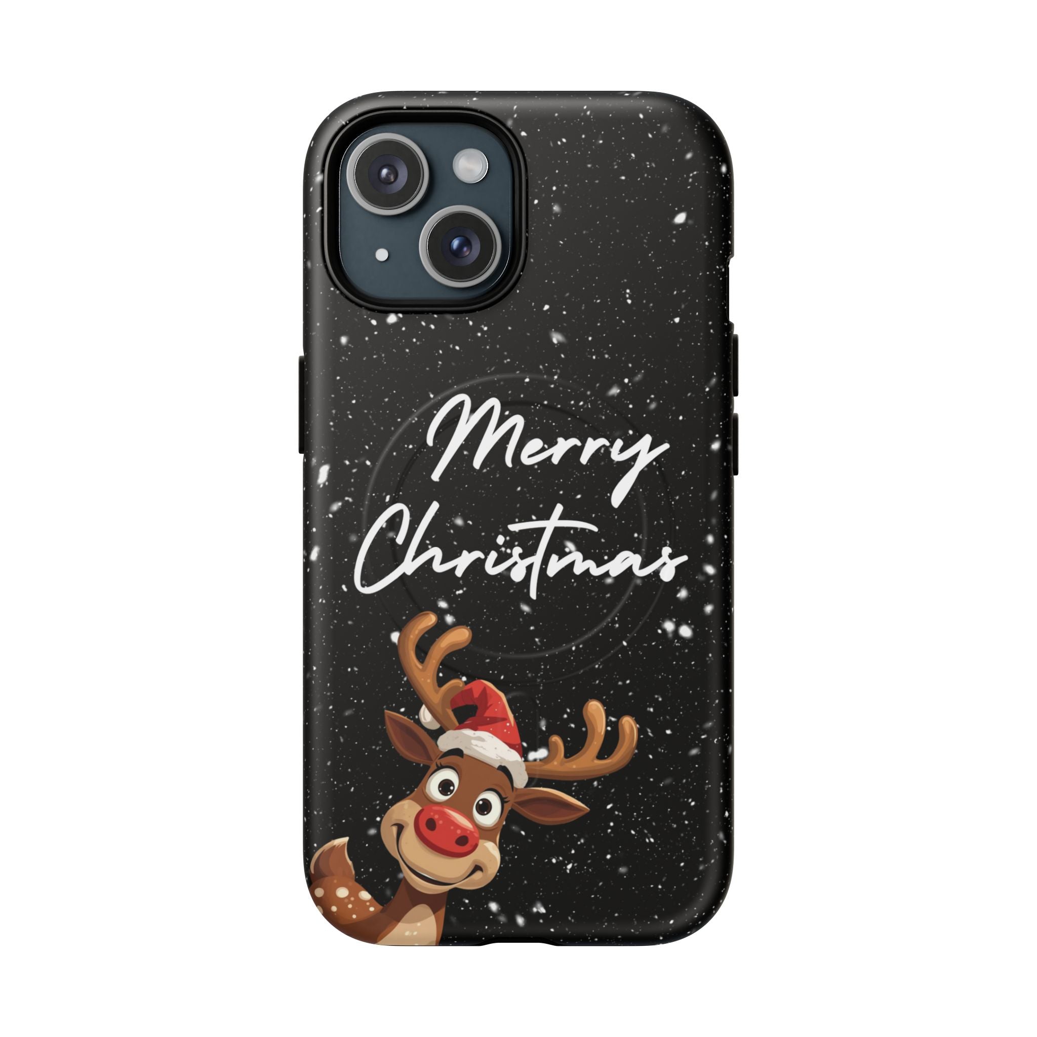 Merry Christmas Reindeer IPhone Magnetic Cases | 14-17 iPhones