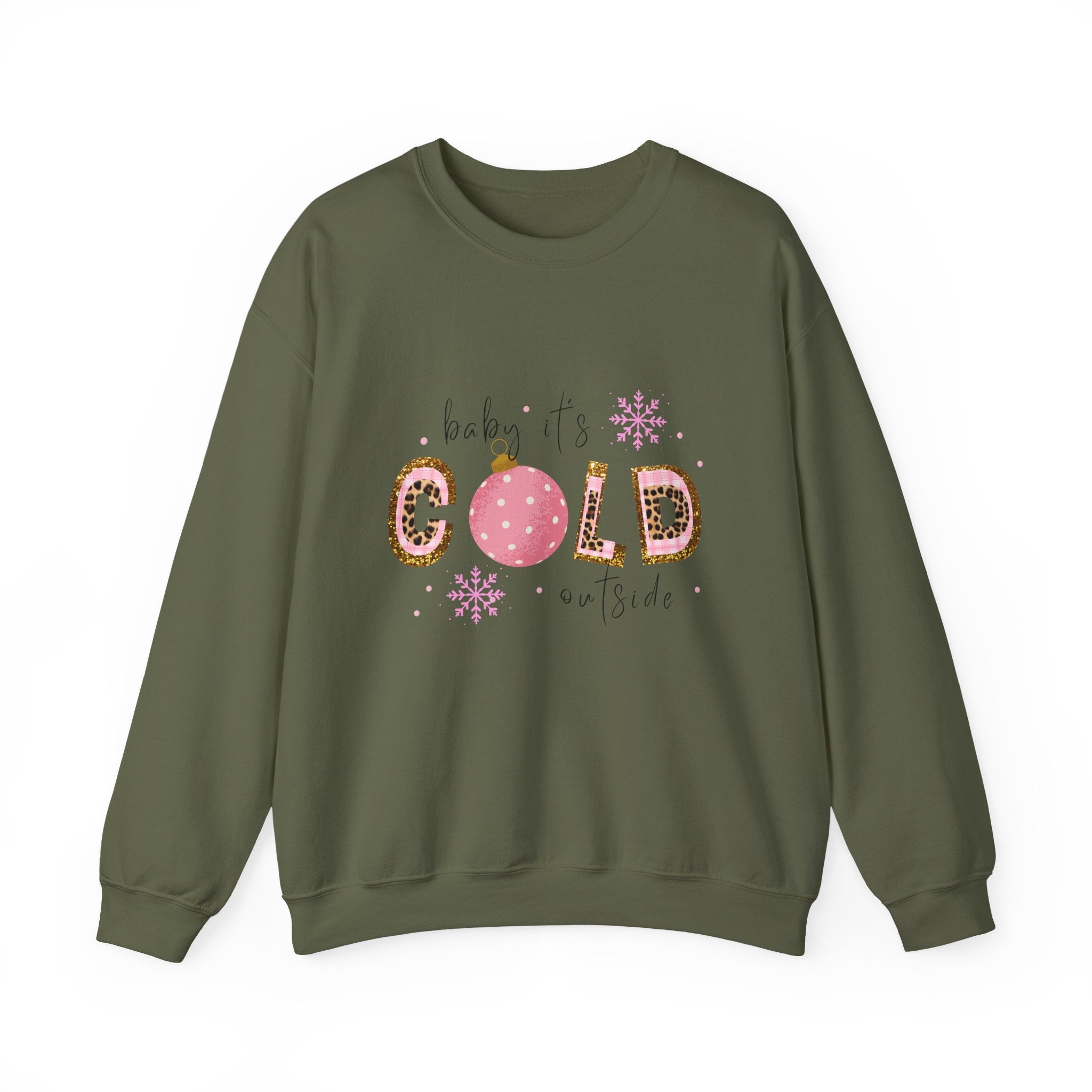 Cute Holiday Baby It's Cold Outside Crewneck Sweatshirt