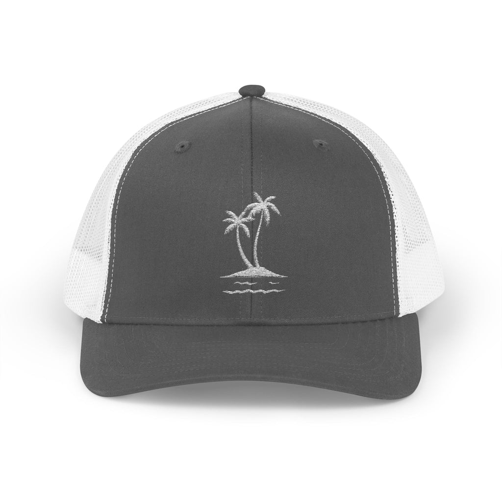 Embroidered Palm Tree Snapback Hat