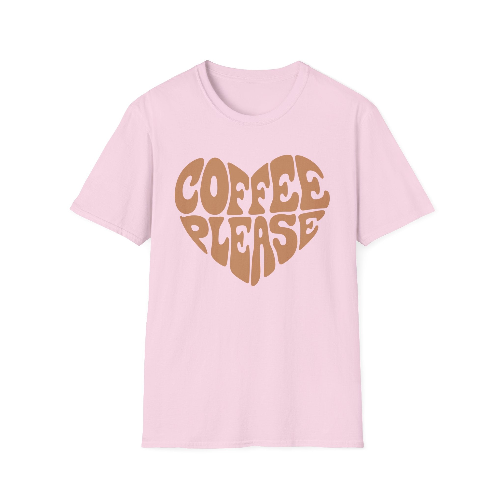 Coffee Please Heart T-Shirt — Retro Graphic Tee for Coffee Lovers