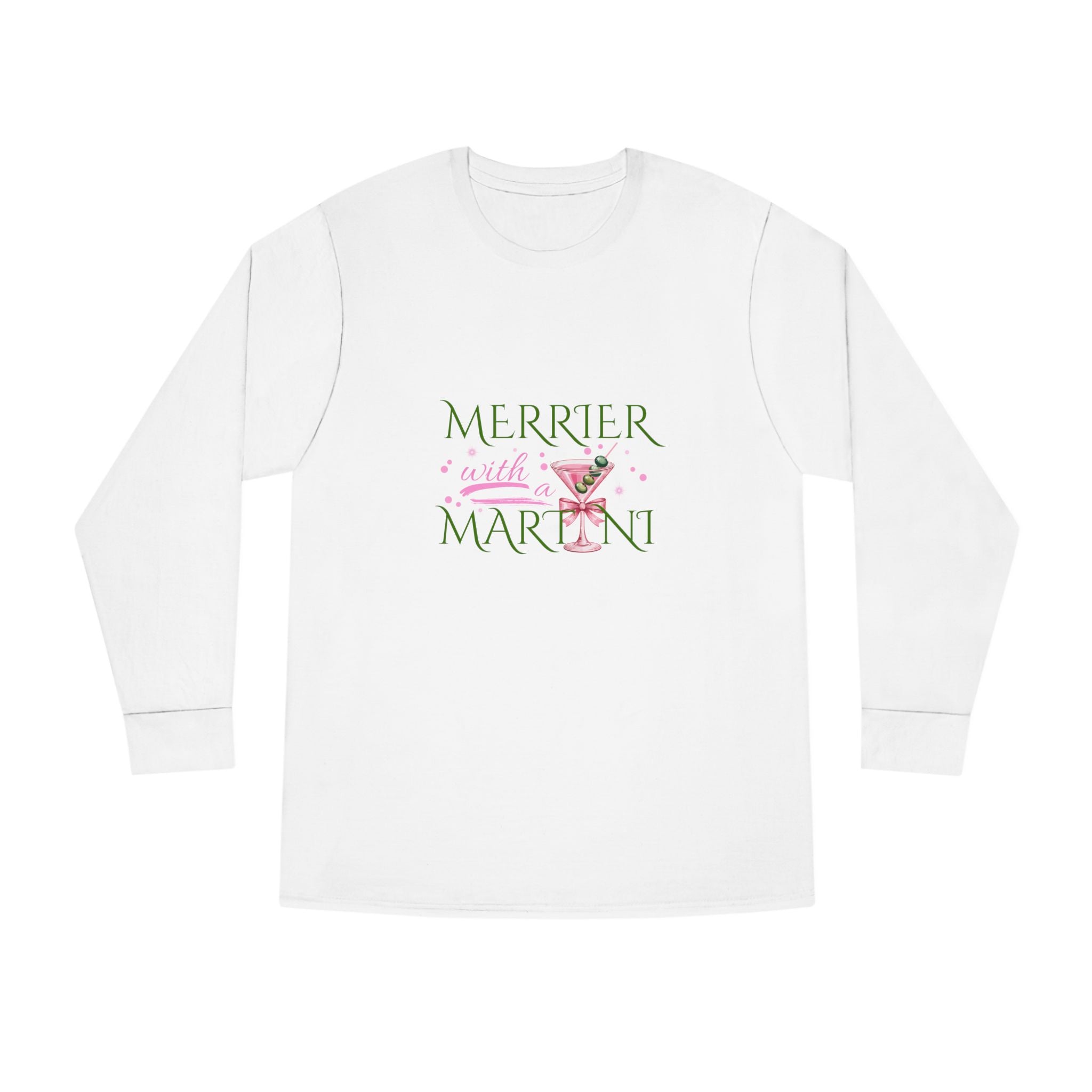 Merrier with Martini Long Sleeve Tee