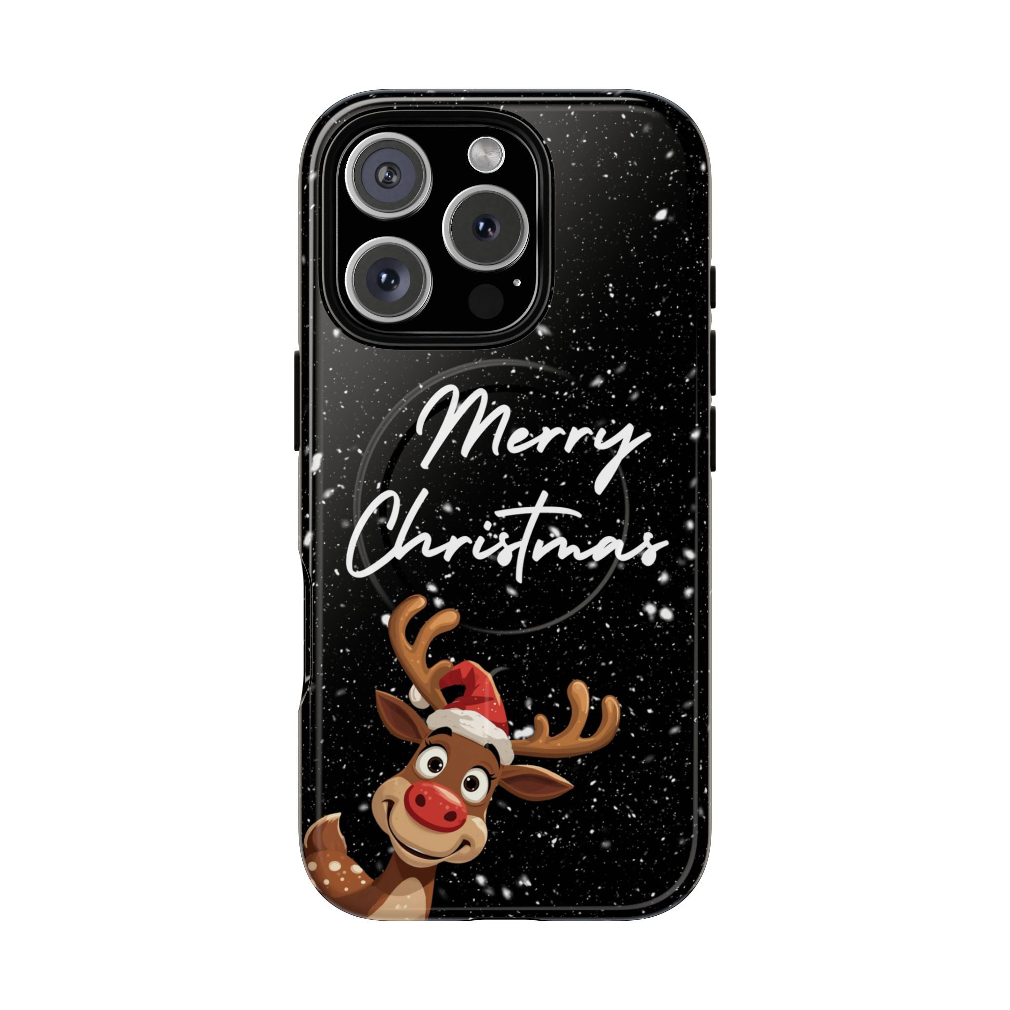 Merry Christmas Reindeer IPhone Magnetic Cases | 14-17 iPhones