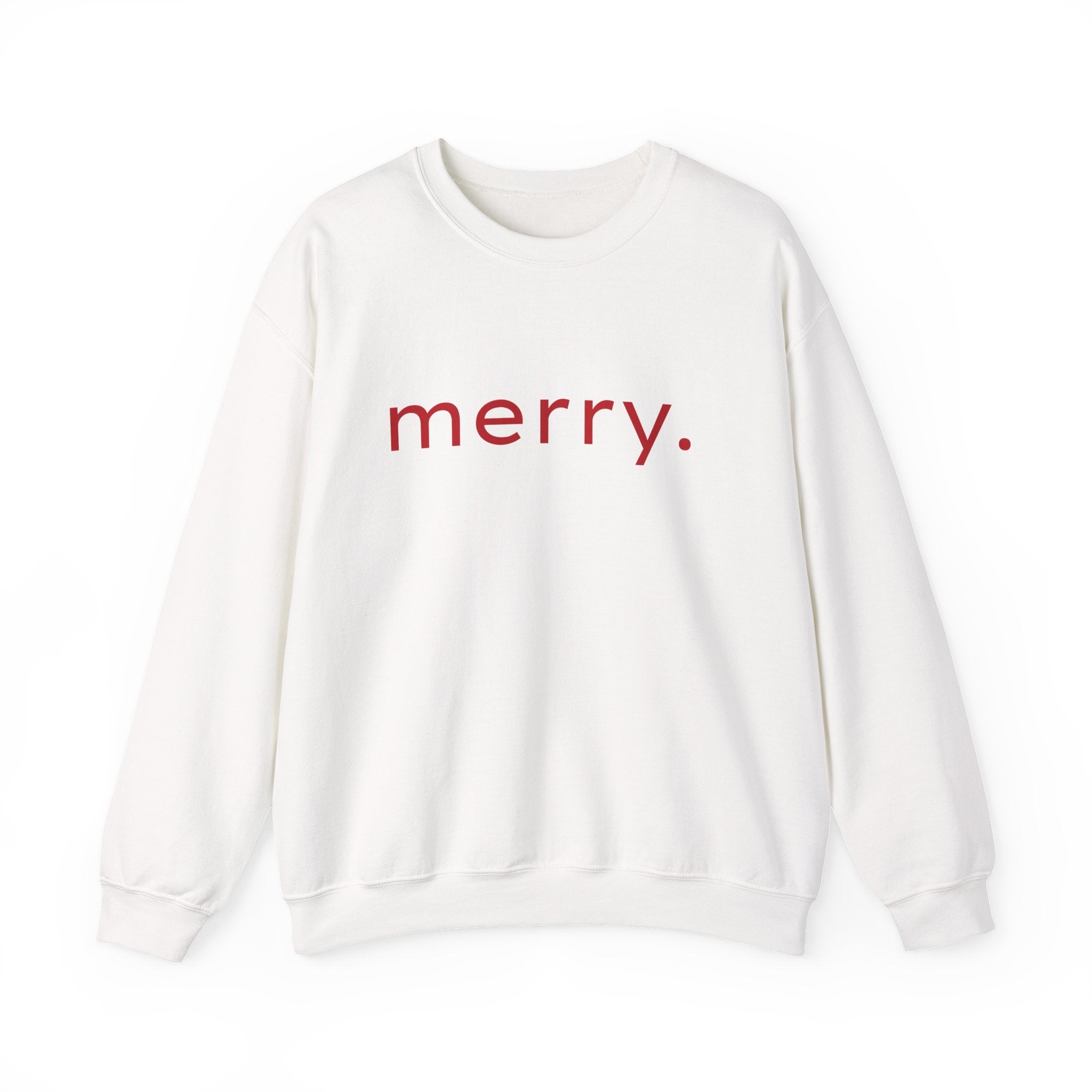 Merry Crewneck Sweatshirt (Red Print)