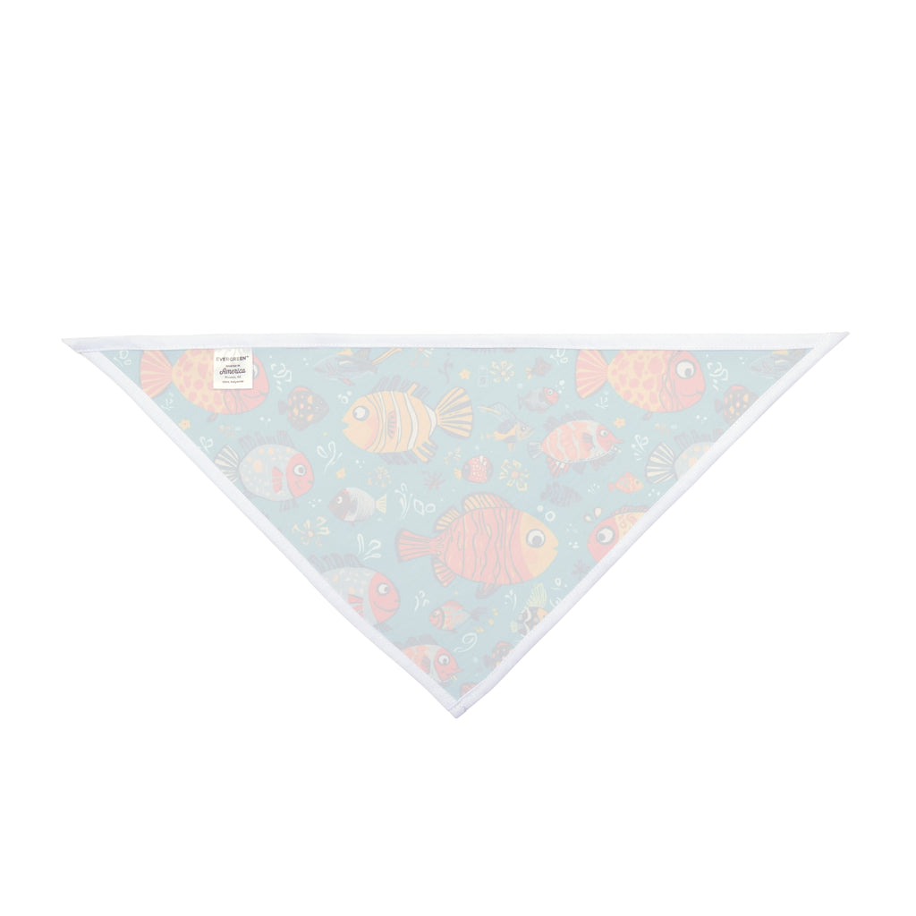 Fish Pattern Pet Bandana