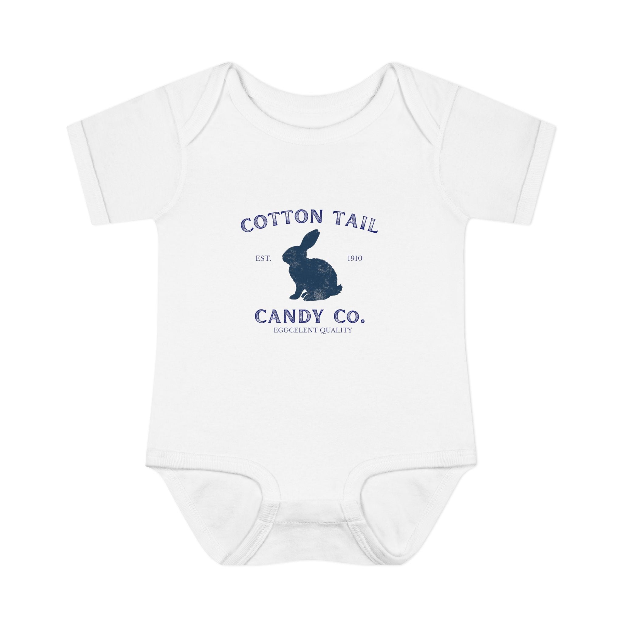 Cotton Tail Candy Co Bunny Logo Infant Onesie