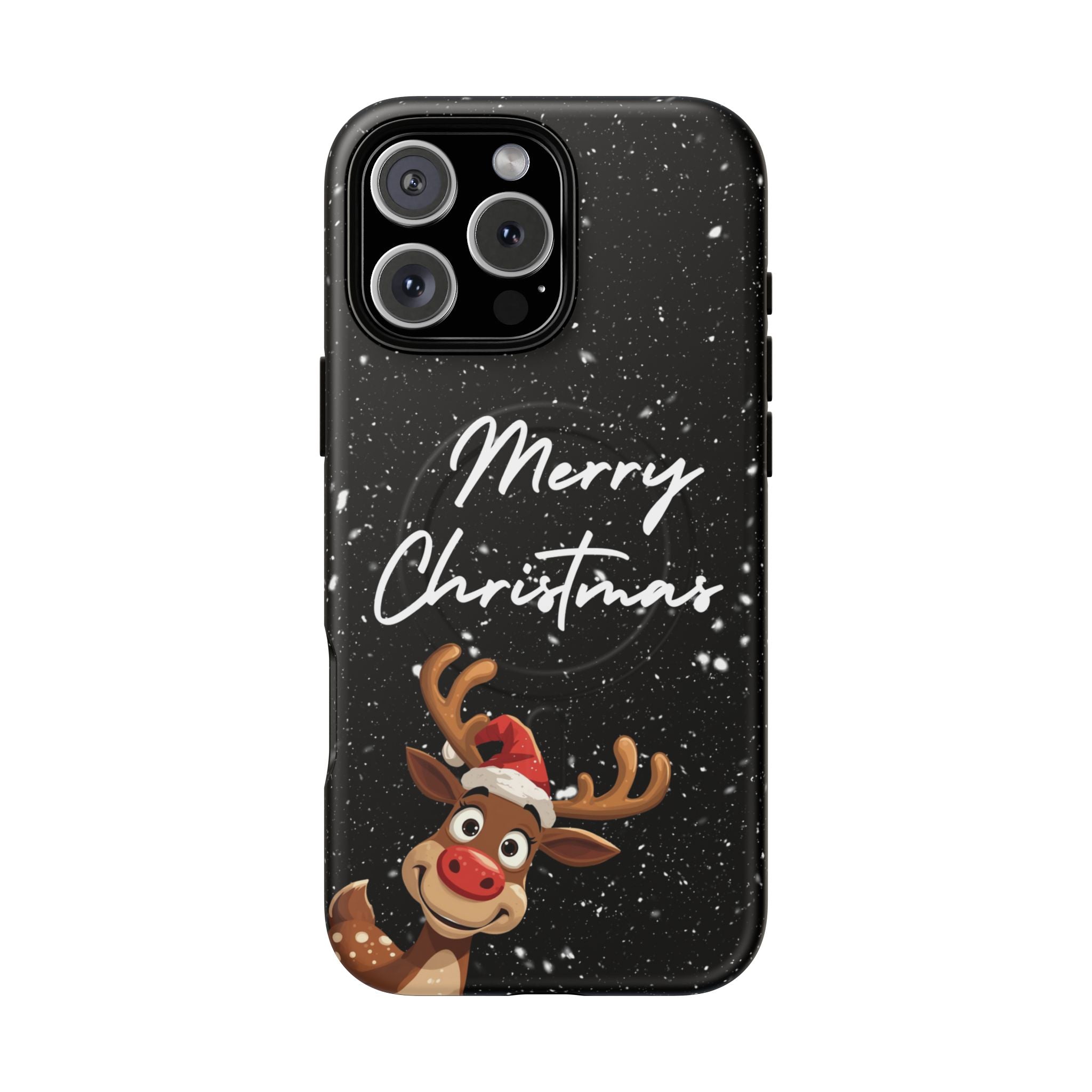 Merry Christmas Reindeer IPhone Magnetic Cases | 14-17 iPhones