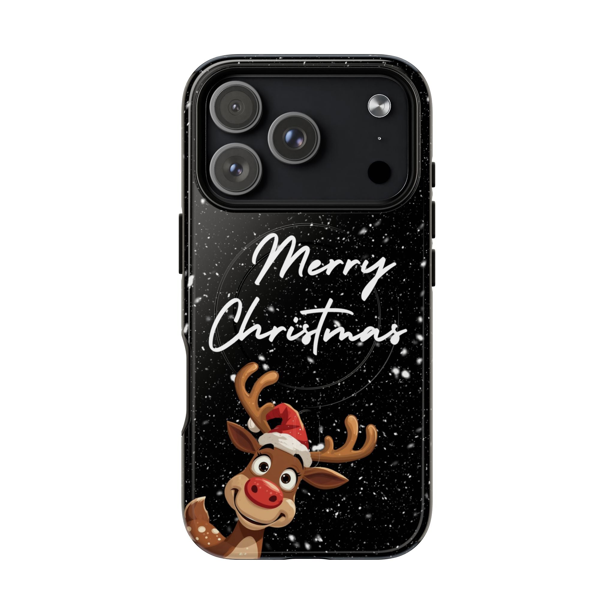 Merry Christmas Reindeer IPhone Magnetic Cases | 14-17 iPhones