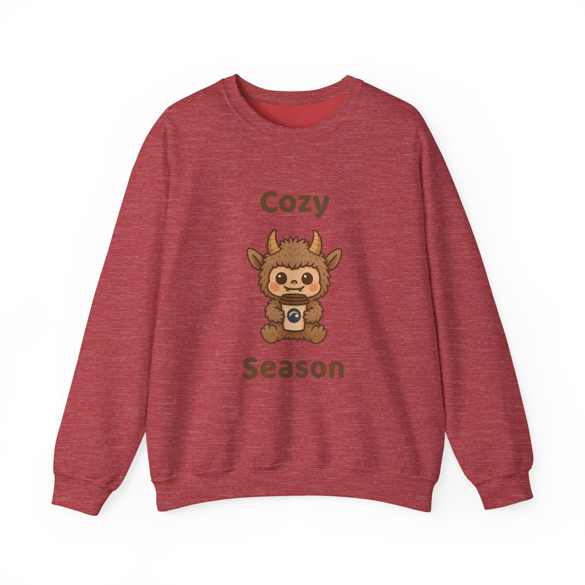 Cozy Season Furry Monster Youth Crewneck Sweatshirt
