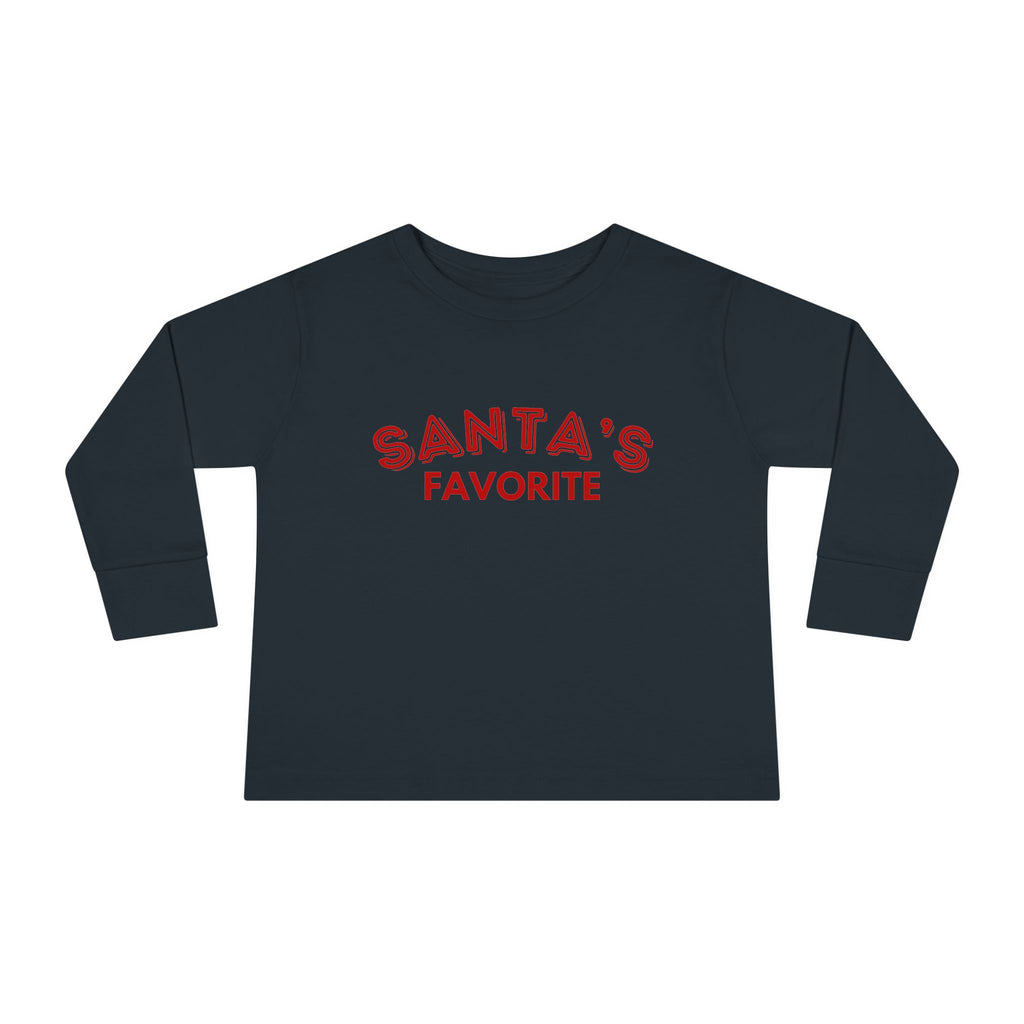 Santa's Favorite Toddler Long Sleeve Tee
