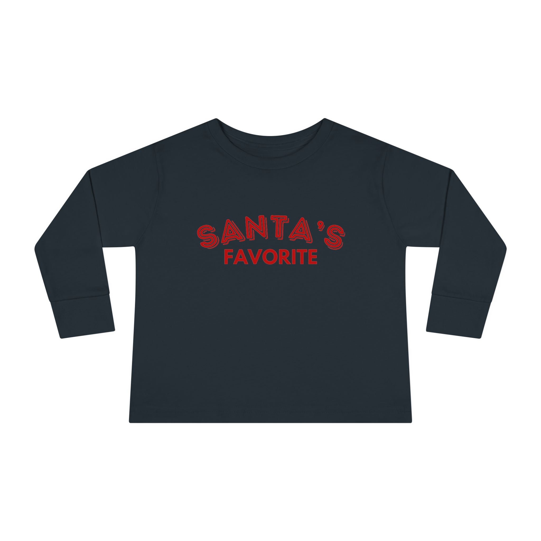 Santa's Favorite Toddler Long Sleeve Tee