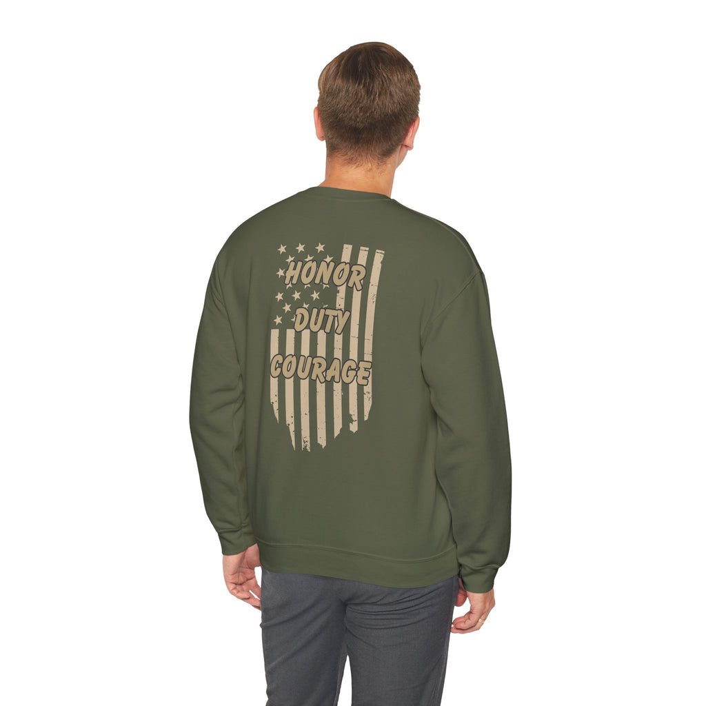 Freedom Military Green Crewneck Sweatshirt