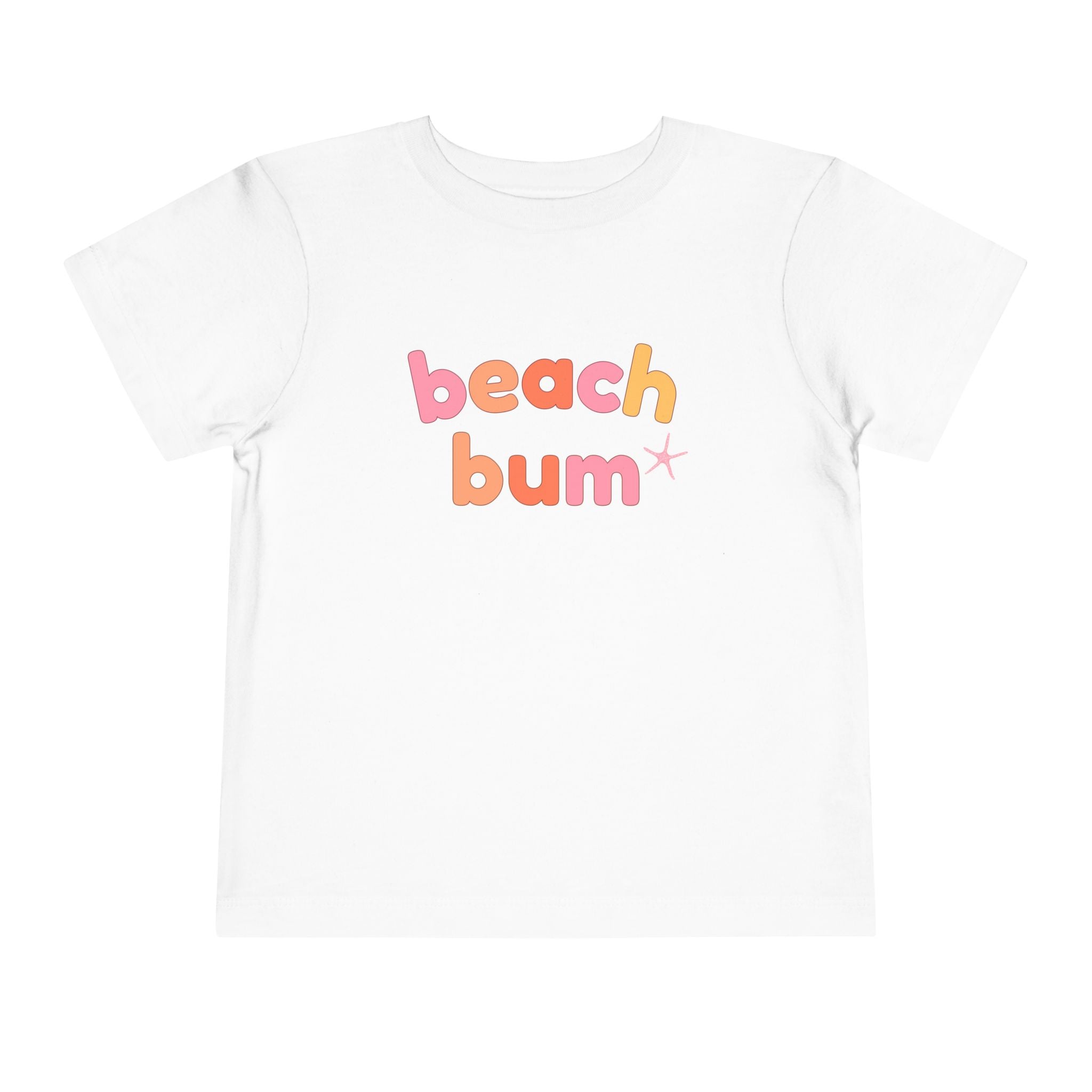 Beach Bum Toddler T-Shirt | Pink Star Fish
