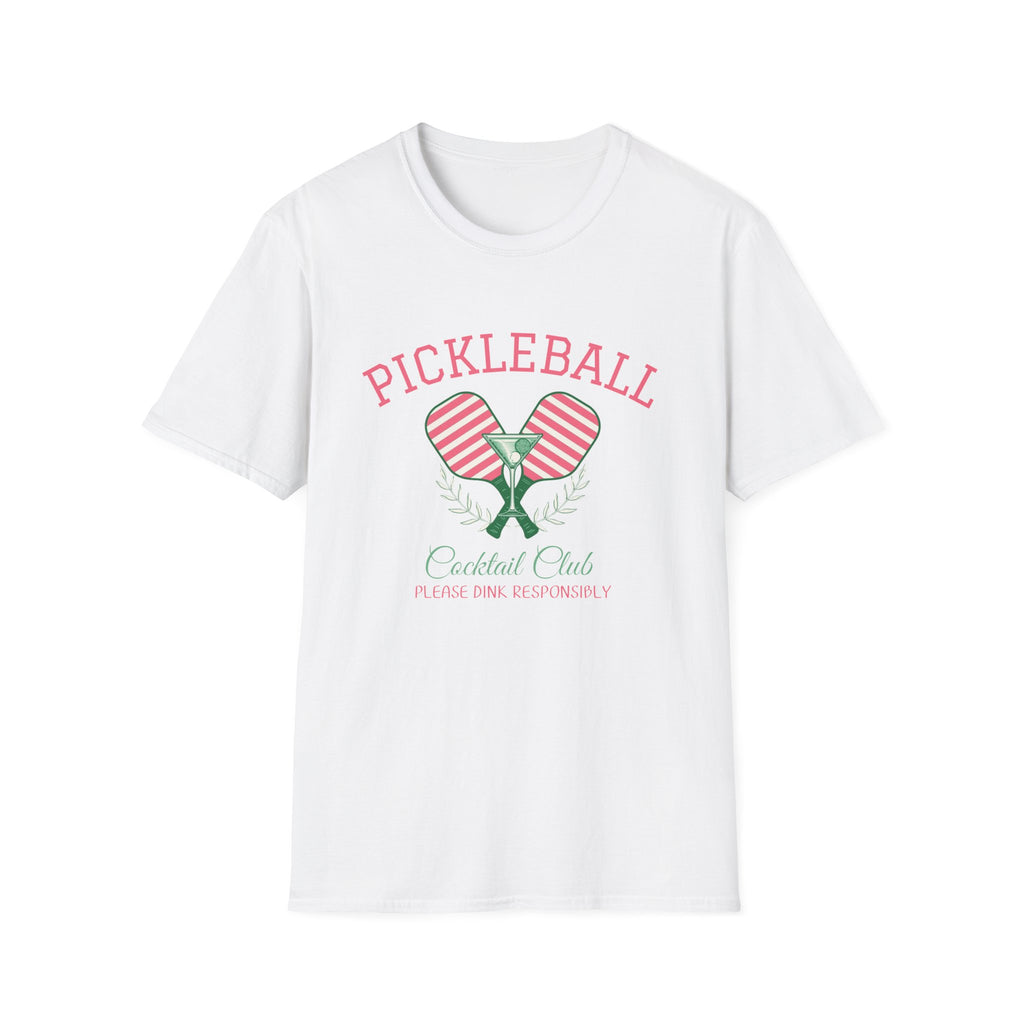 Pickleball Cocktail Club Martini Vintage T-Shirt