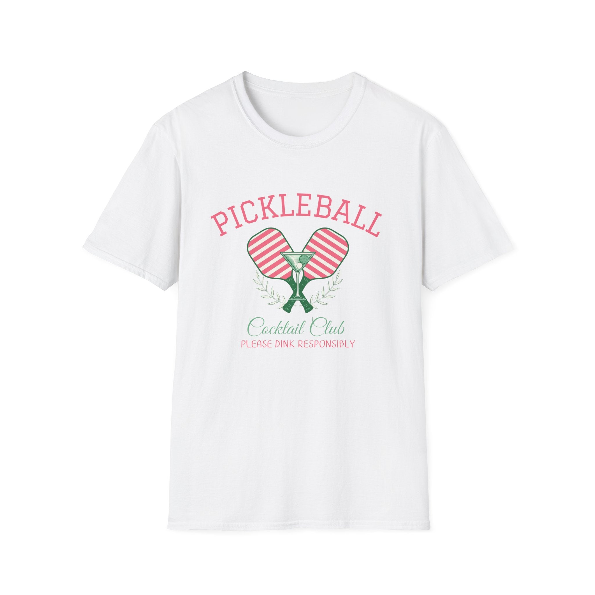 Pickleball Cocktail Club Martini Vintage T-Shirt