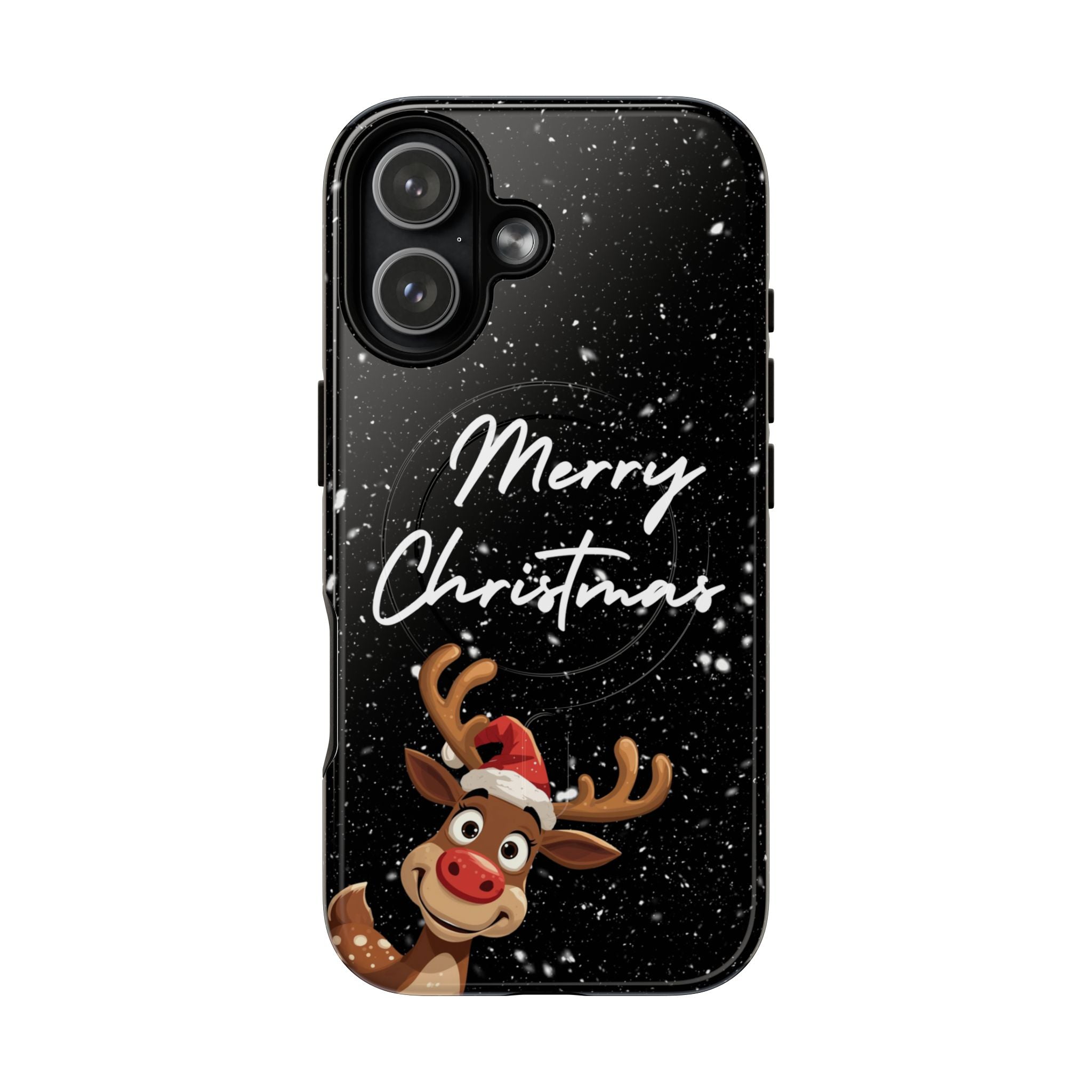 Merry Christmas Reindeer IPhone Magnetic Cases | 14-17 iPhones