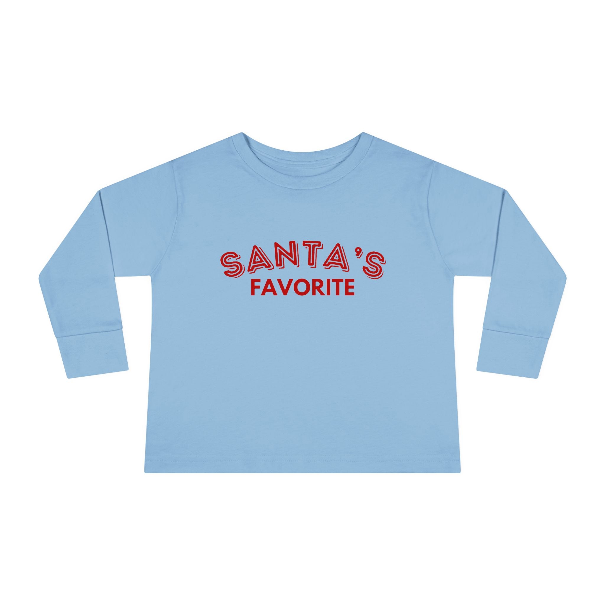 Santa's Favorite Toddler Long Sleeve Tee