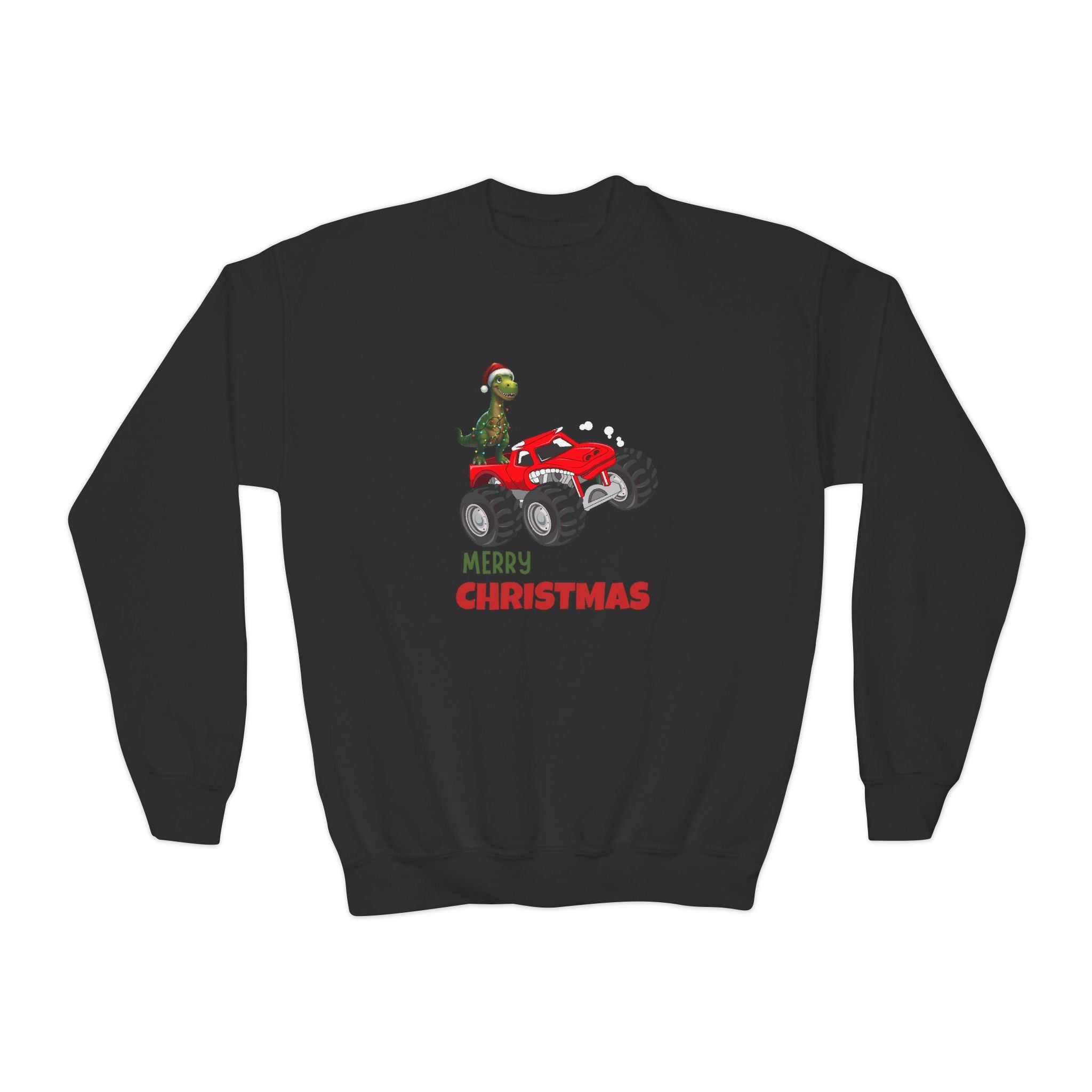 T-Rex Christmas Youth Crewneck Sweatshirt