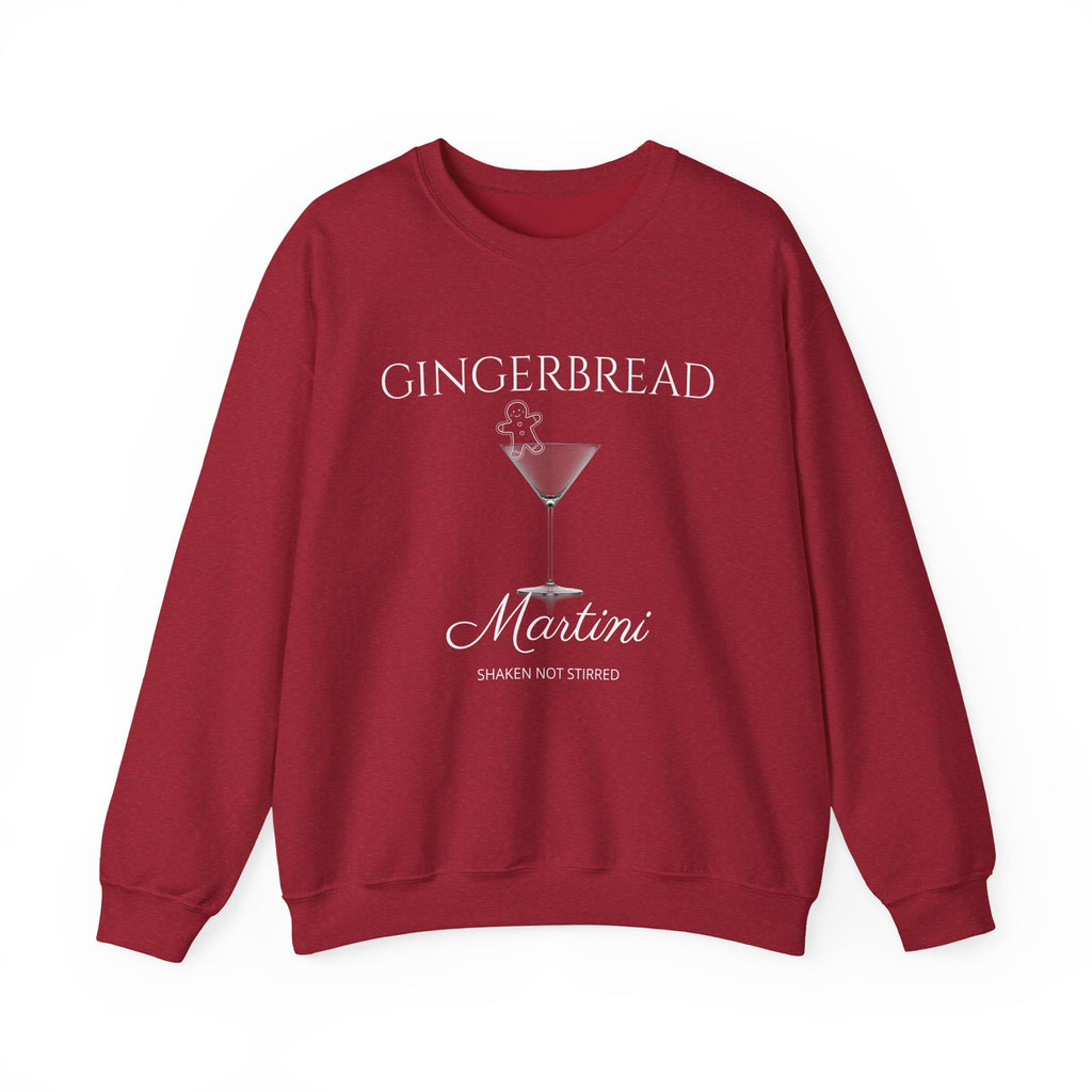 Gingerbread Martini Crewneck Sweatshirt - White Print