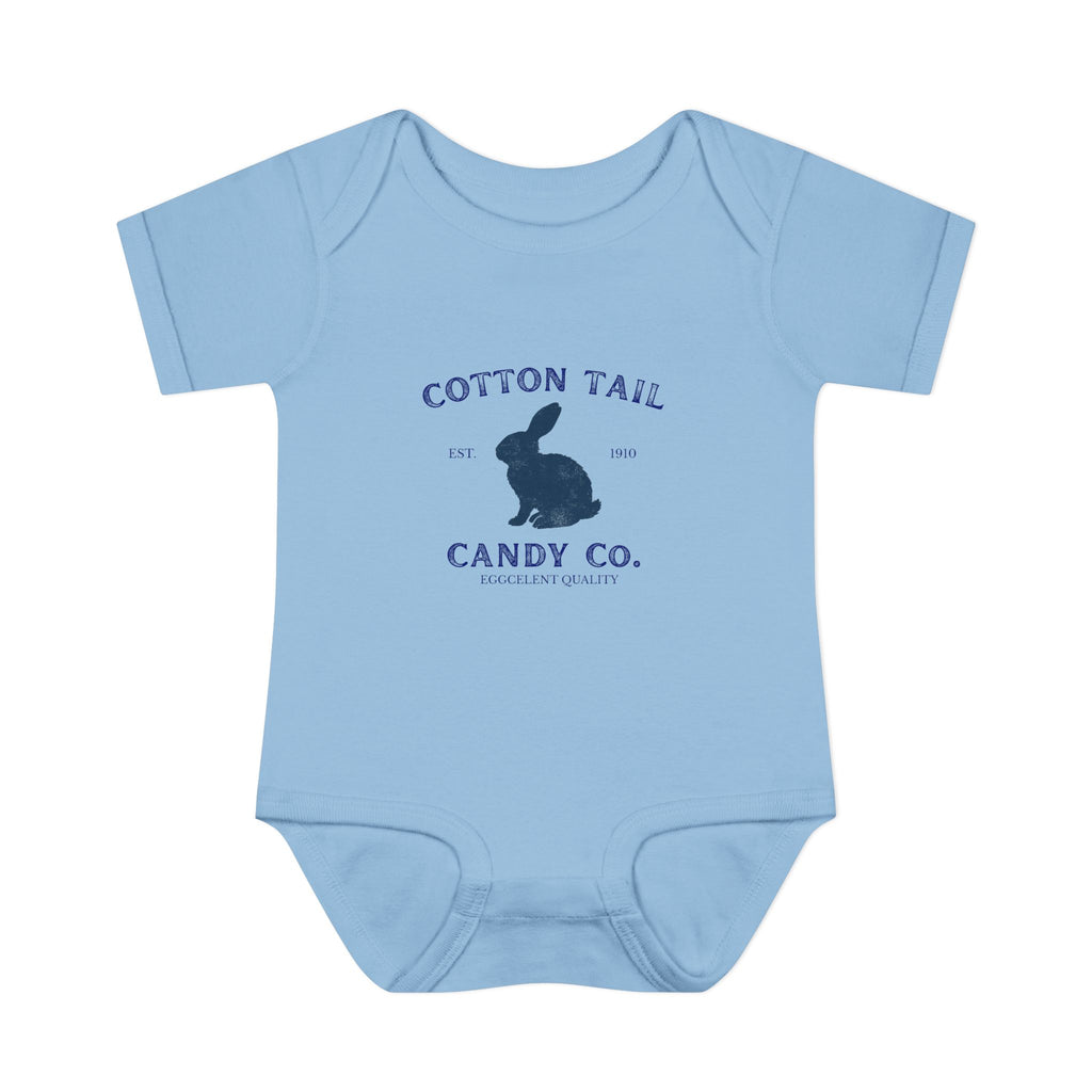 Cotton Tail Candy Co Bunny Logo Infant Onesie