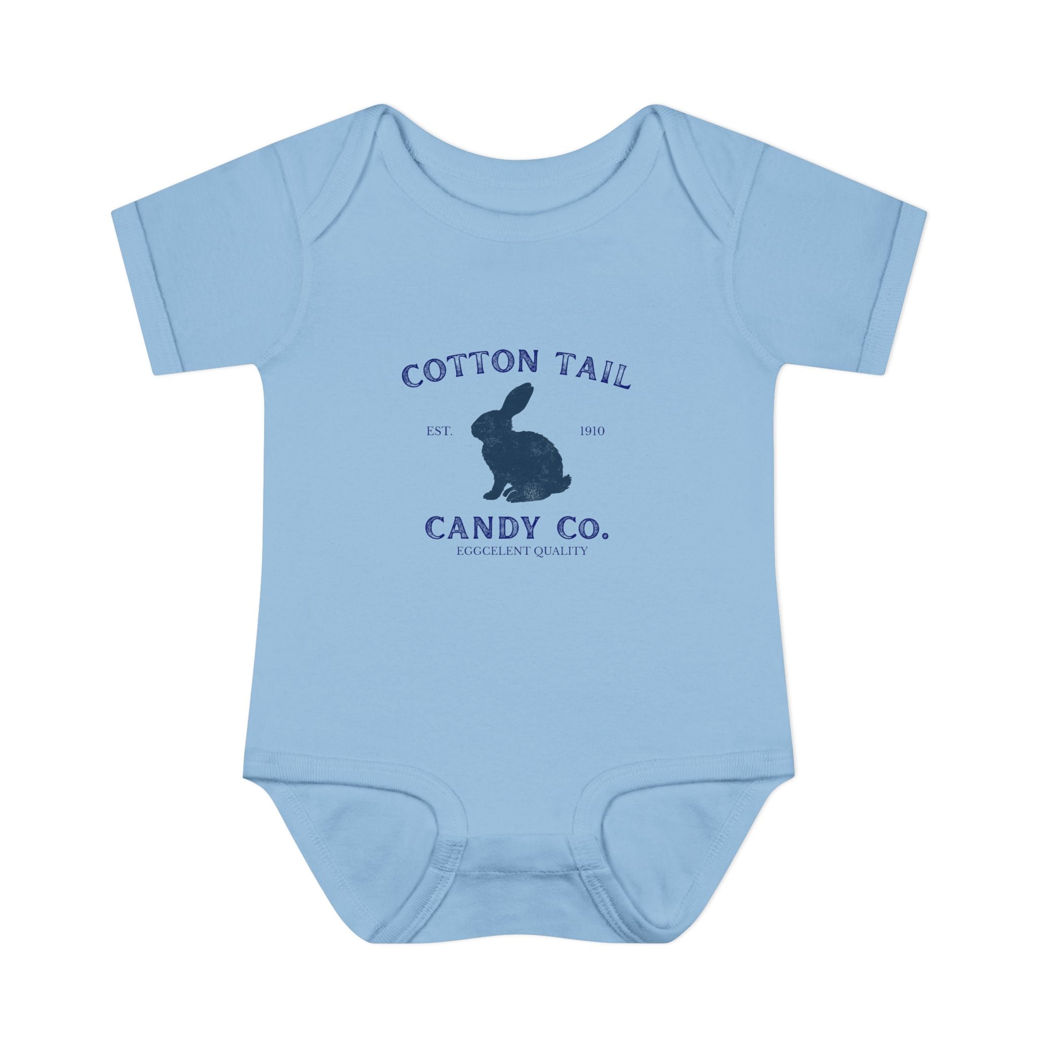 Cotton Tail Candy Co Bunny Logo Infant Onesie