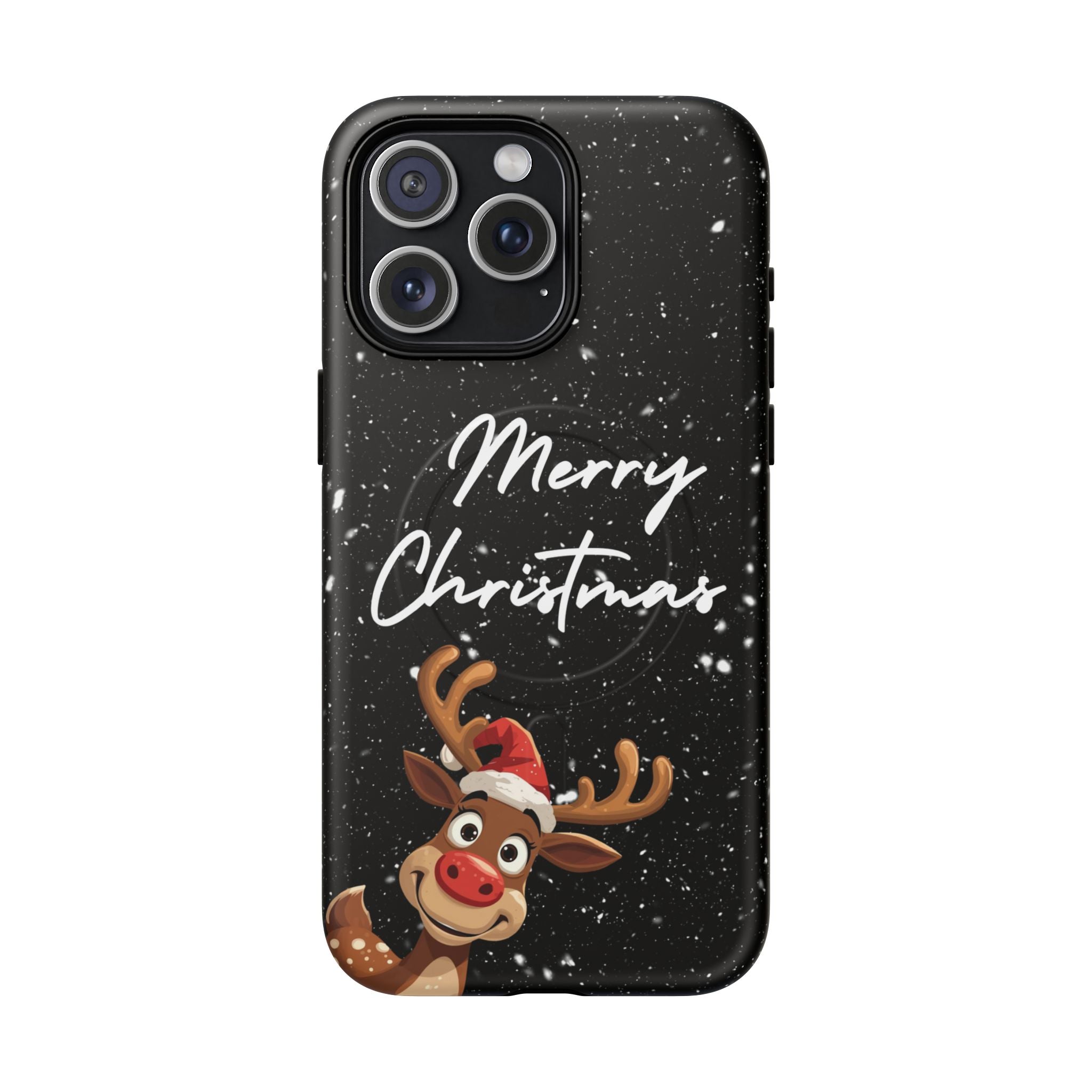 Merry Christmas Reindeer IPhone Magnetic Cases | 14-17 iPhones
