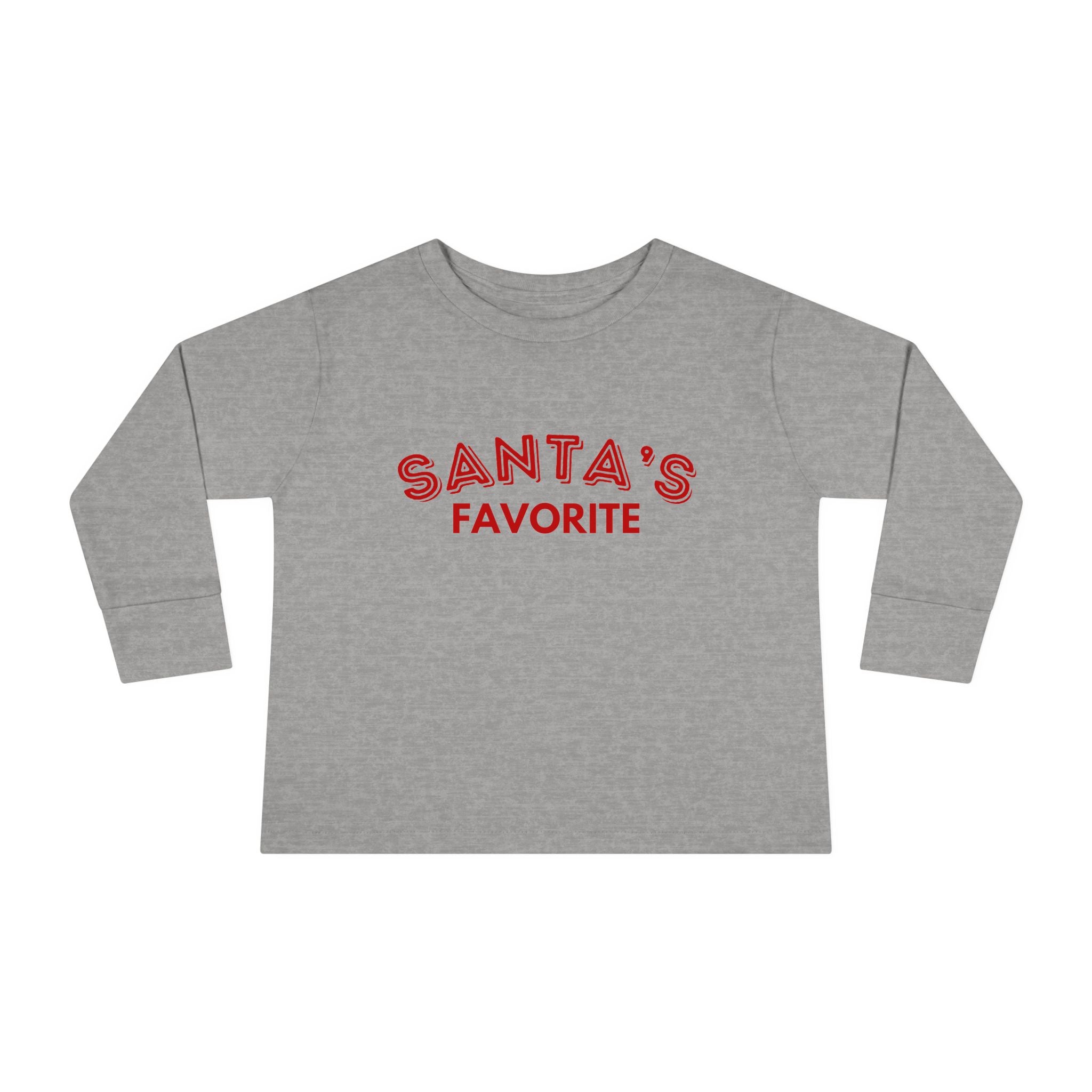 Santa's Favorite Toddler Long Sleeve Tee
