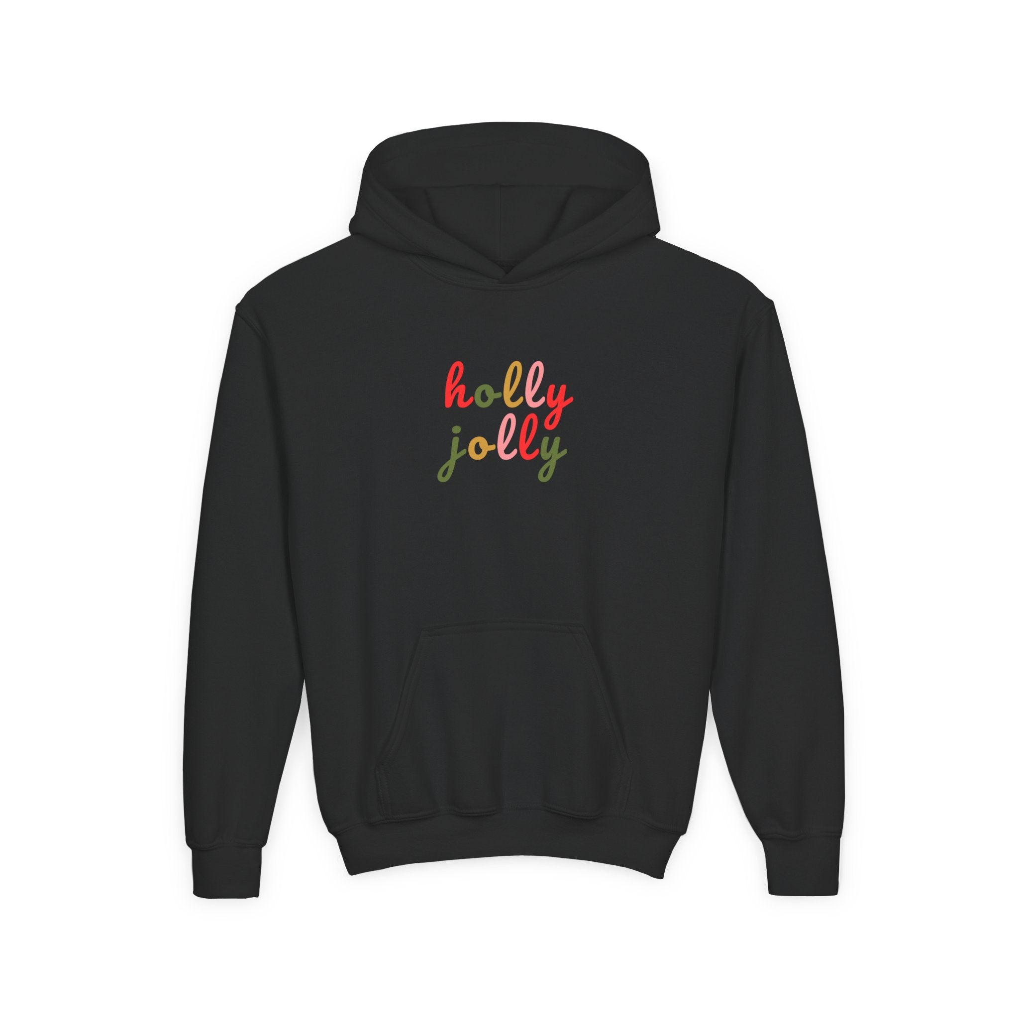 Holly Jolly Holiday Youth Hoodie Sweatshirt