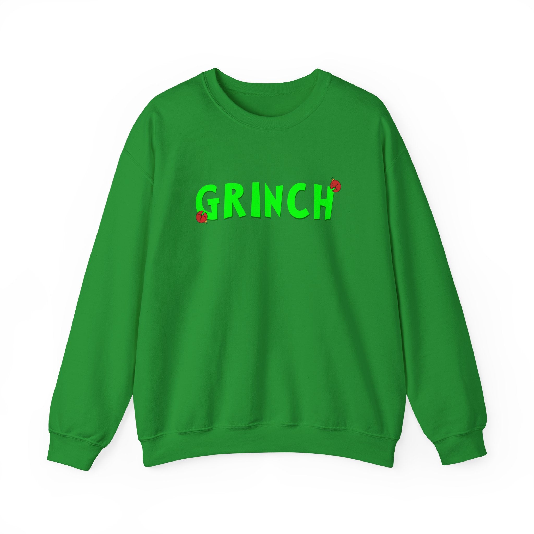 Grinch Holiday Embroidered Crewneck Sweatshirt