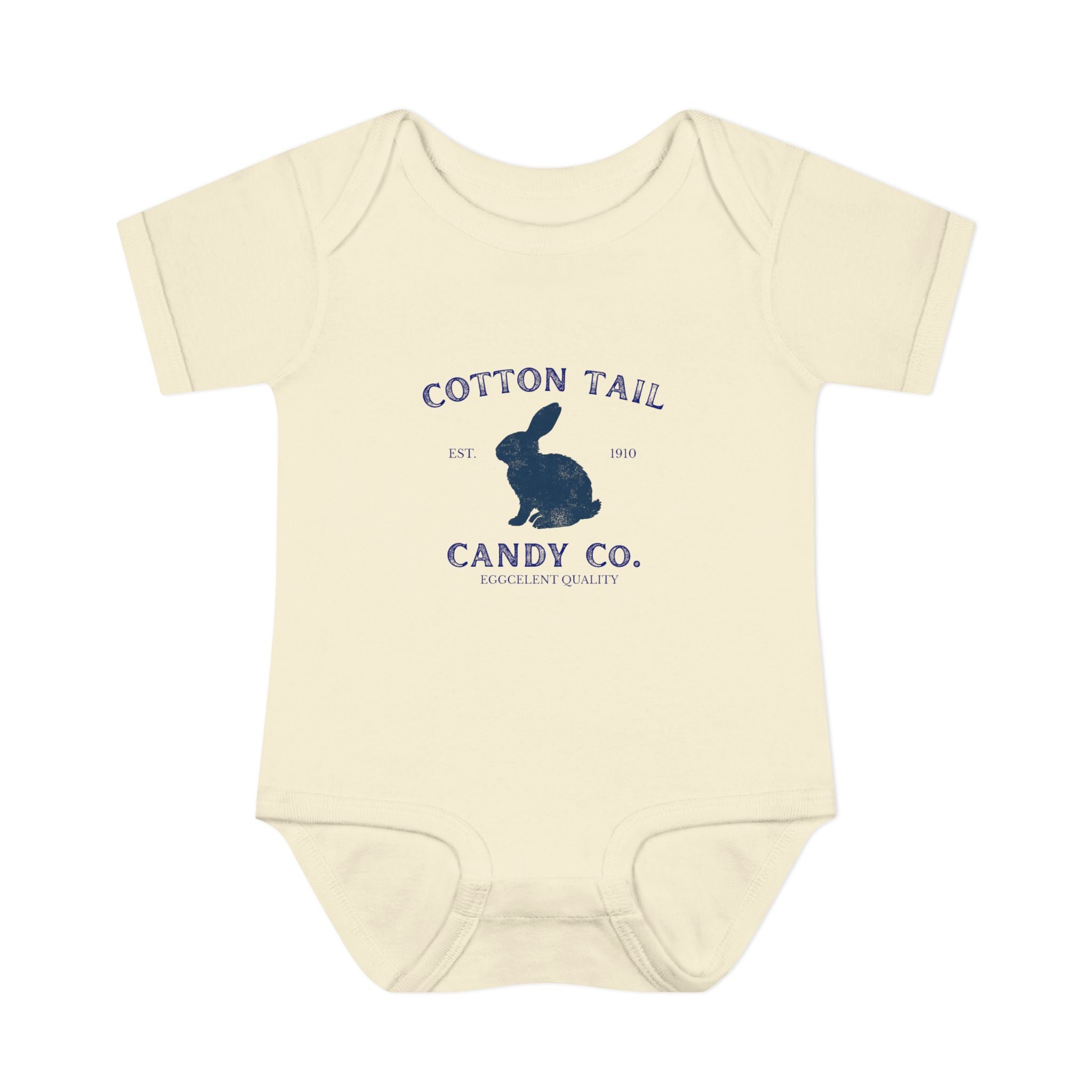 Cotton Tail Candy Co Bunny Logo Infant Onesie
