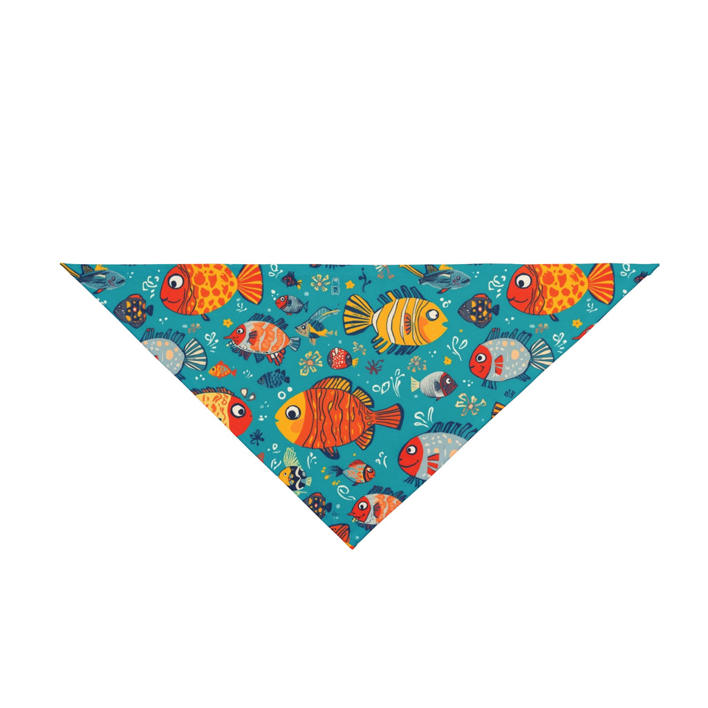 Fish Pattern Pet Bandana