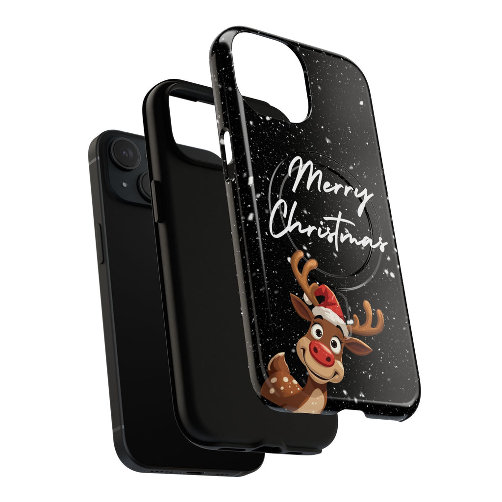 Merry Christmas Reindeer IPhone Magnetic Cases | 14-17 iPhones