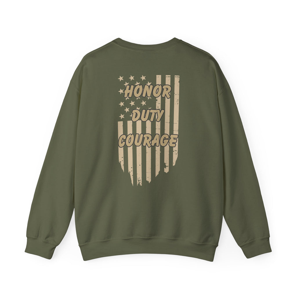 Freedom Military Green Crewneck Sweatshirt
