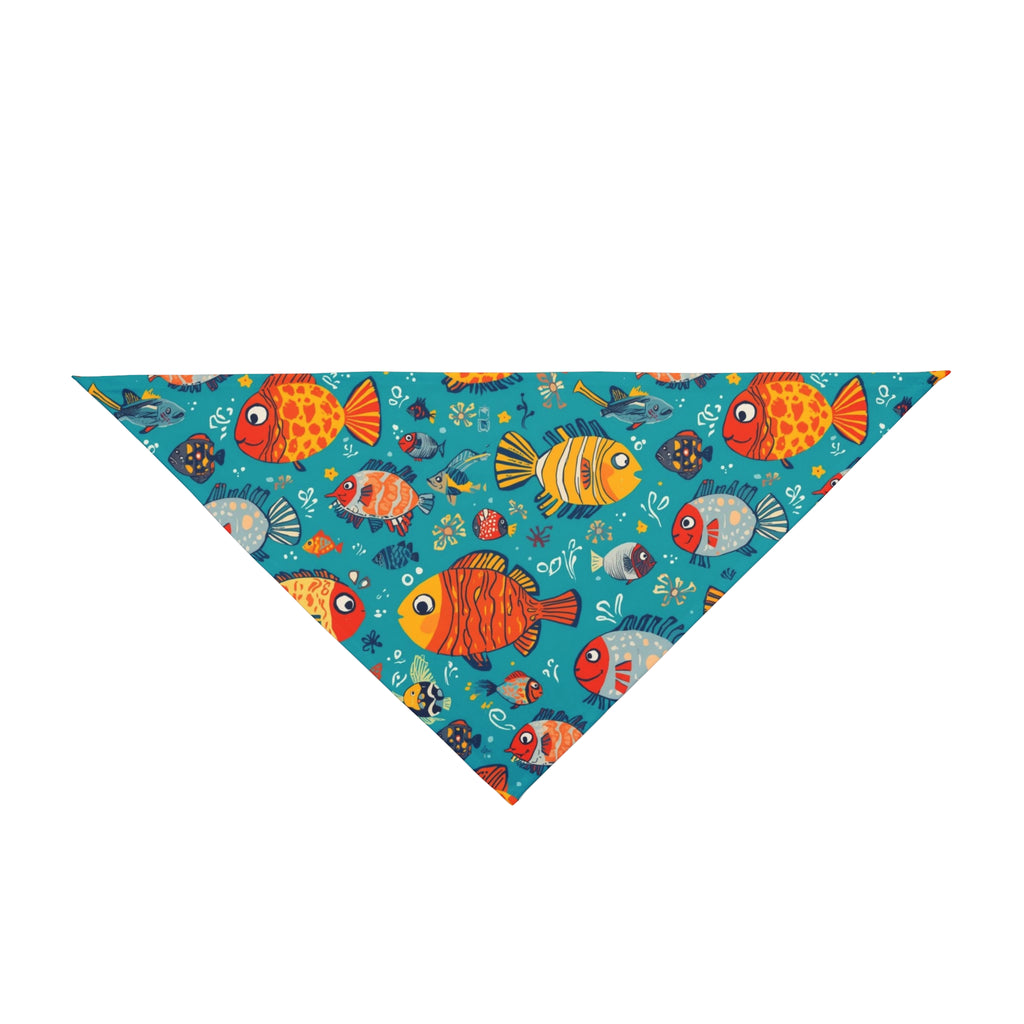 Fish Pattern Pet Bandana