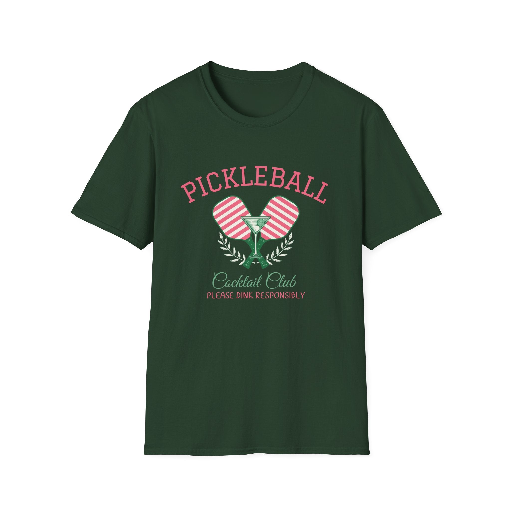 Pickleball Cocktail Club Martini Vintage T-Shirt