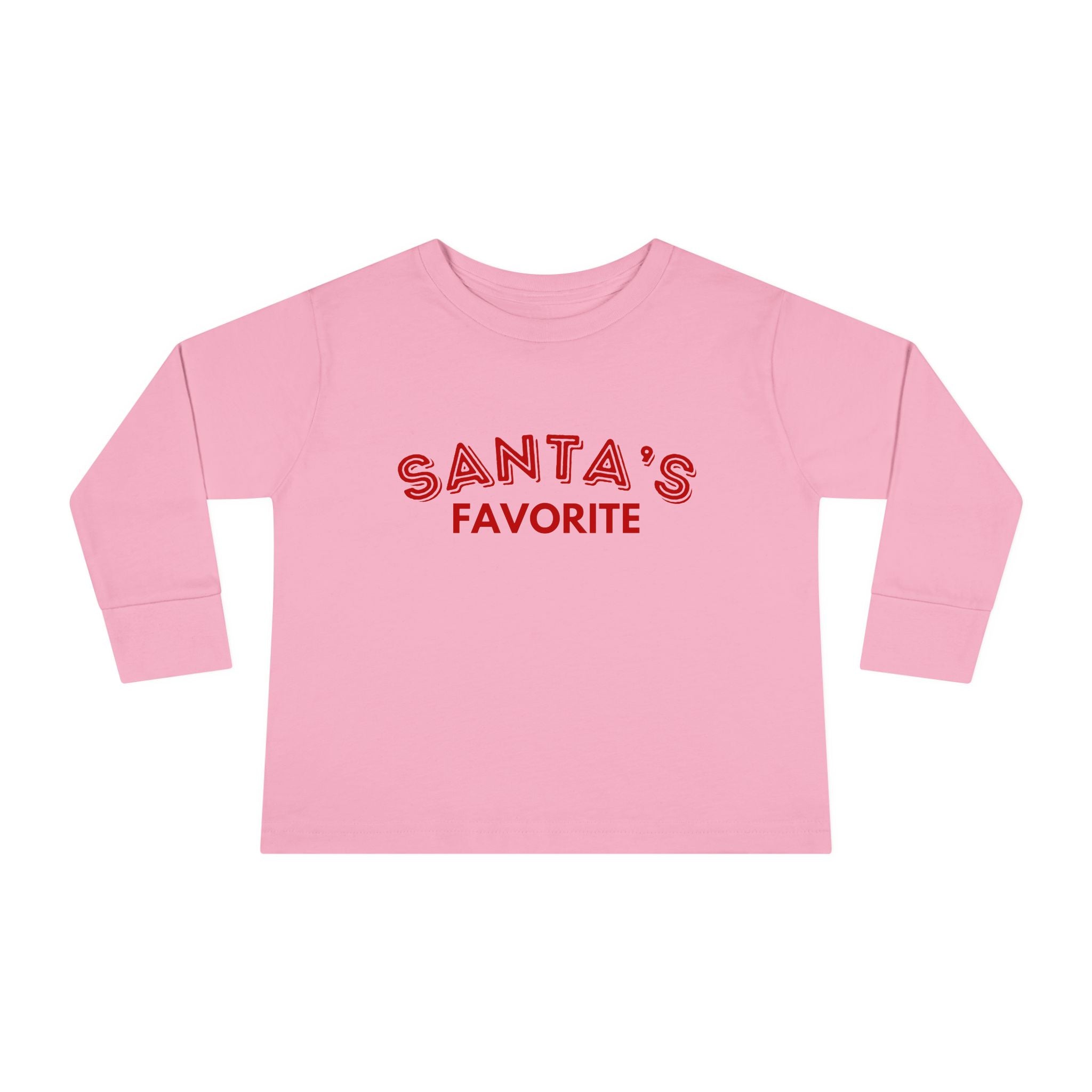 Santa's Favorite Toddler Long Sleeve Tee