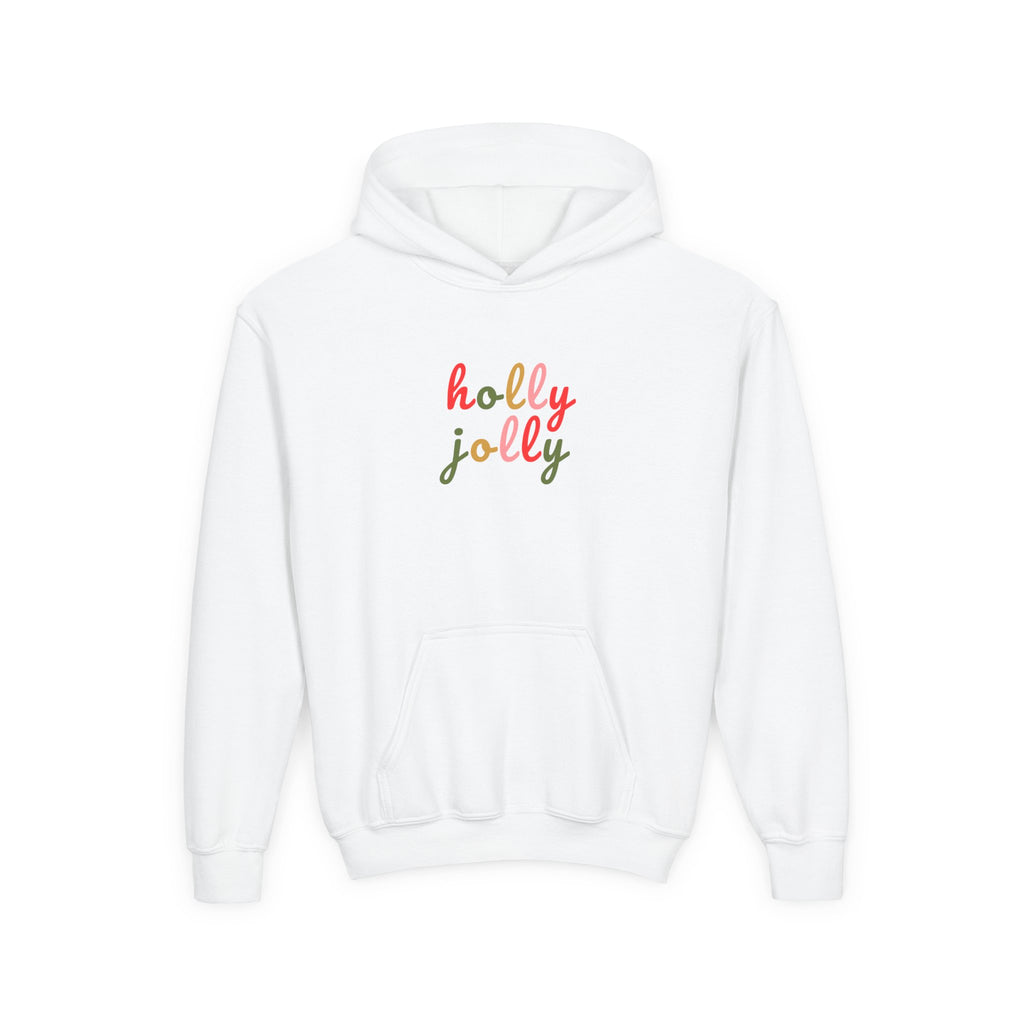 Holly Jolly Holiday Youth Hoodie Sweatshirt