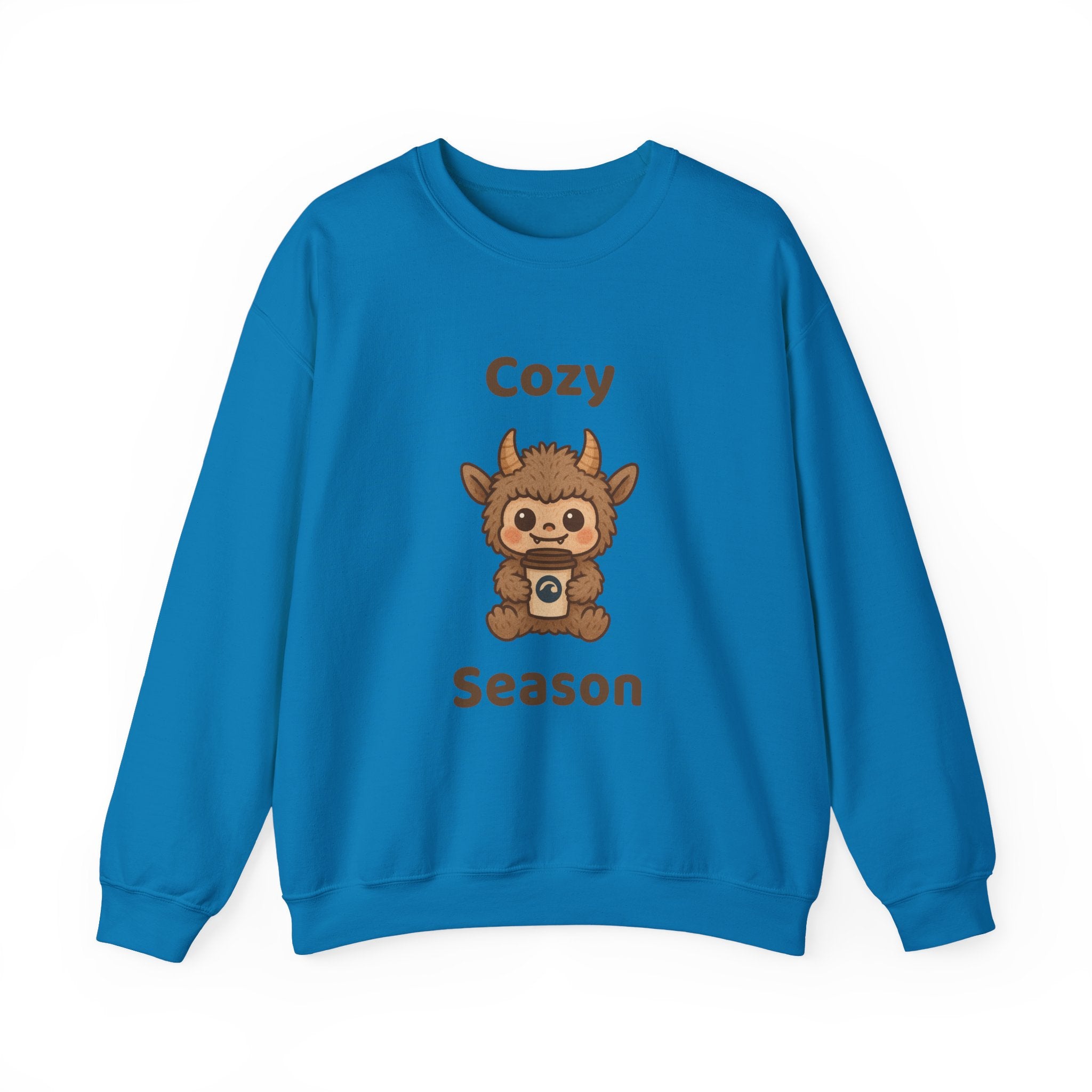 Cozy Season Furry Monster Youth Crewneck Sweatshirt
