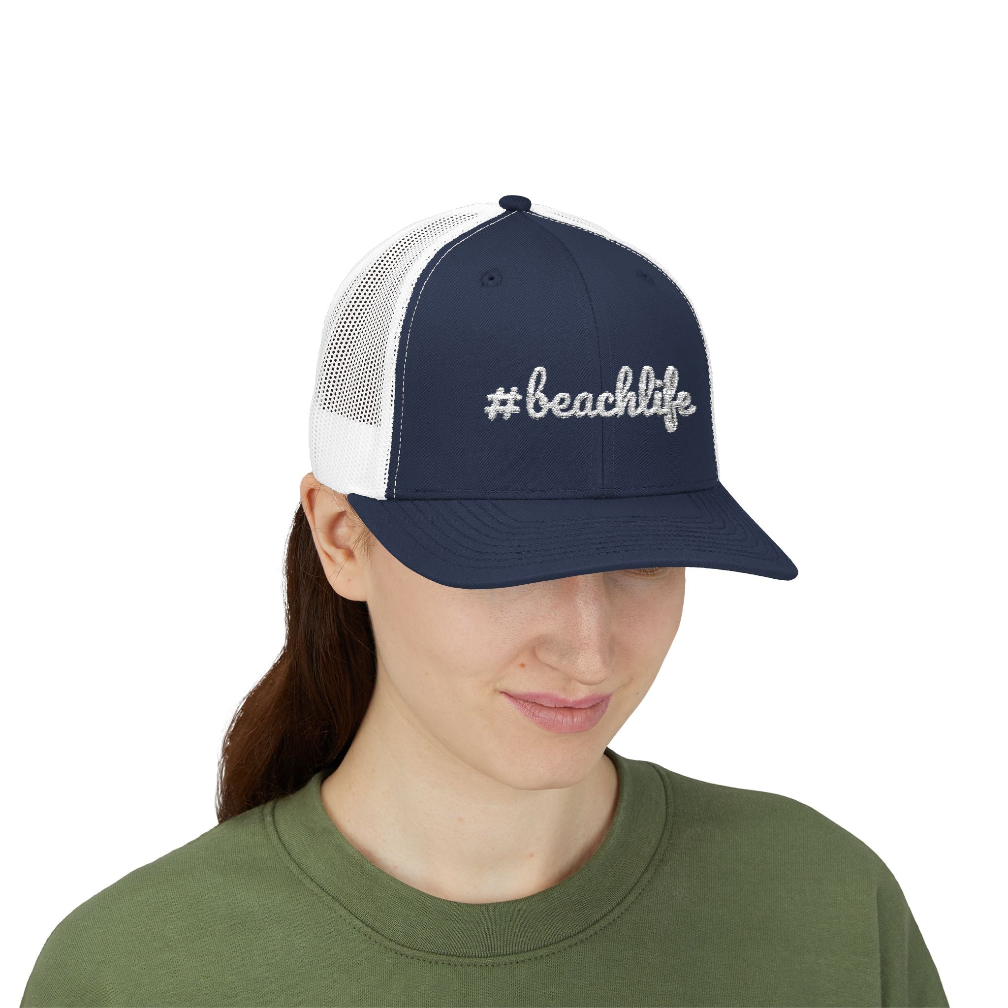Embroidered Beach Life Snapback Hat