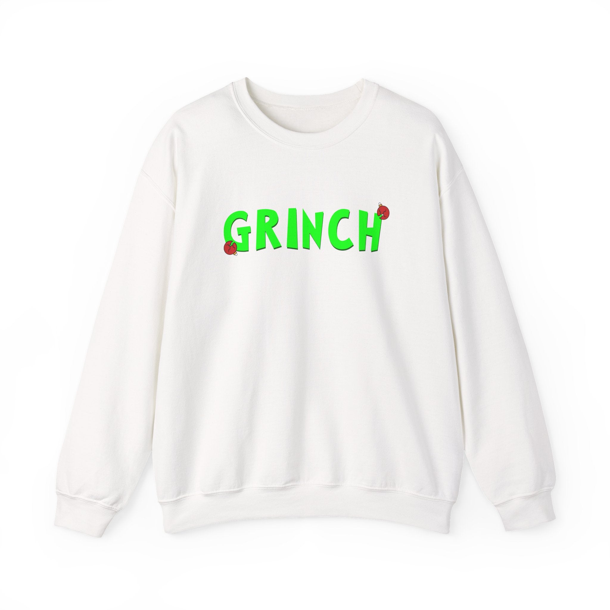 Grinch Holiday Embroidered Crewneck Sweatshirt