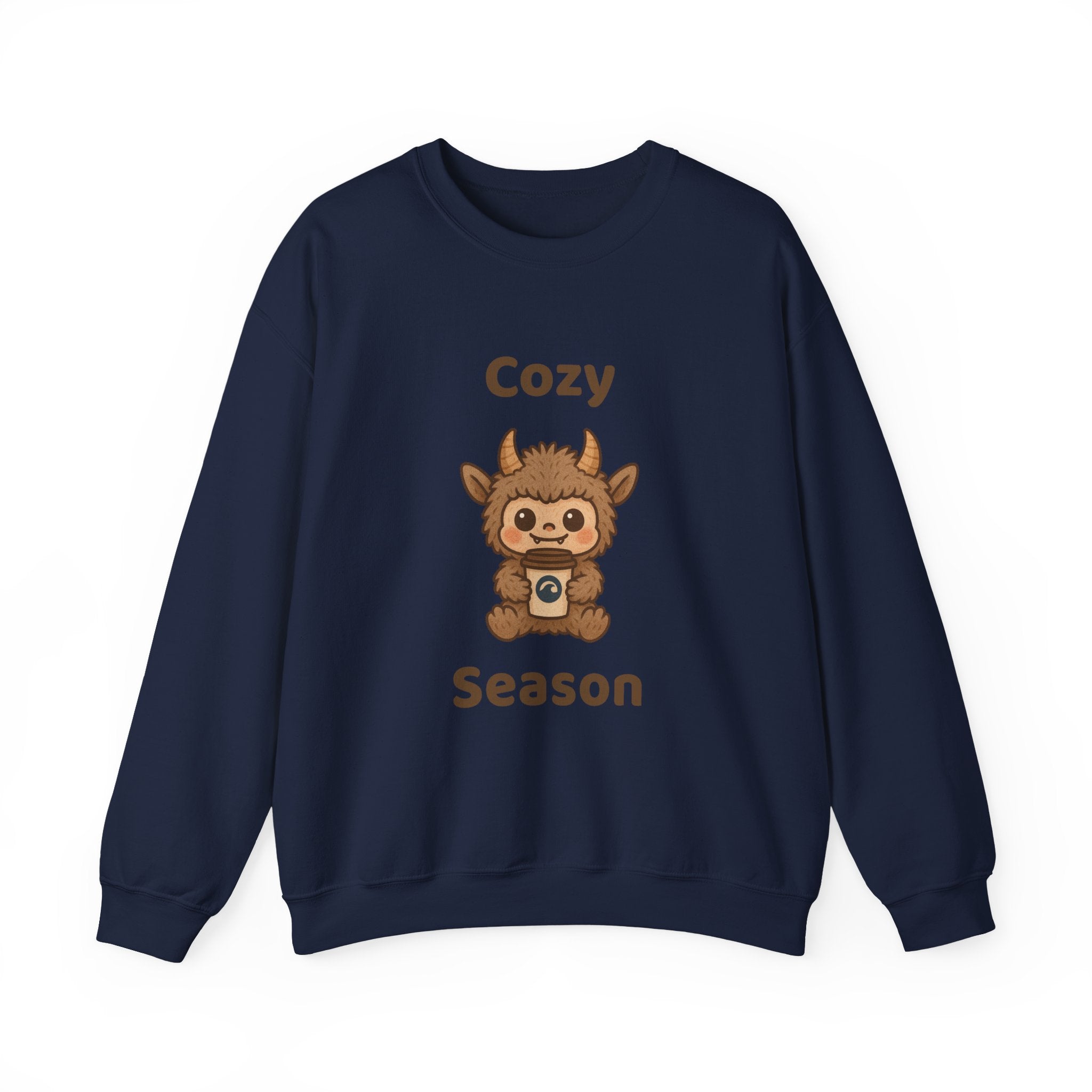 Cozy Season Furry Monster Youth Crewneck Sweatshirt