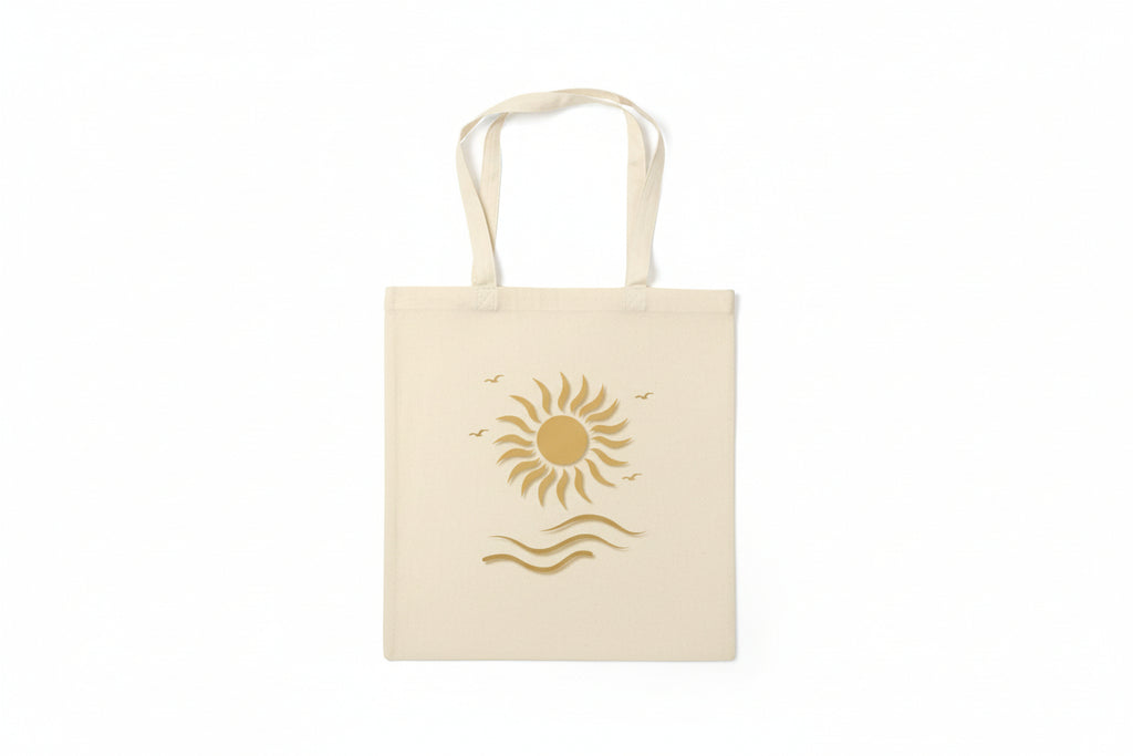 Boho Beach Canvas Tote Bag