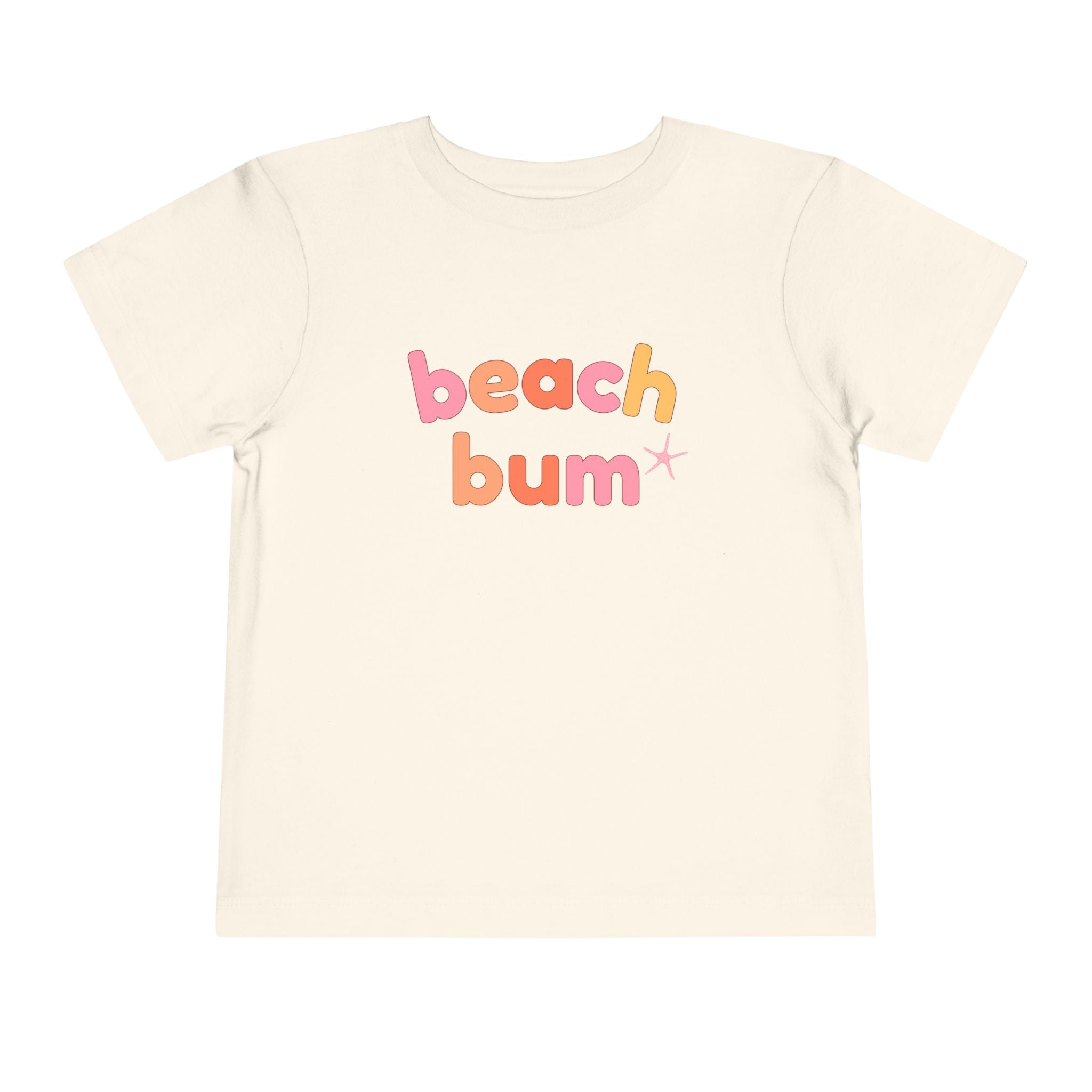 Beach Bum Toddler T-Shirt | Pink Star Fish