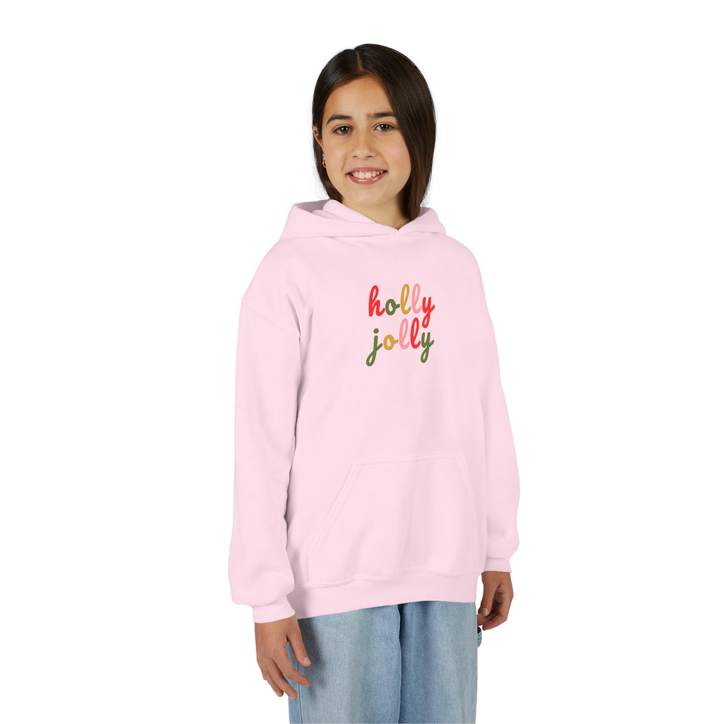 Holly Jolly Holiday Youth Hoodie Sweatshirt