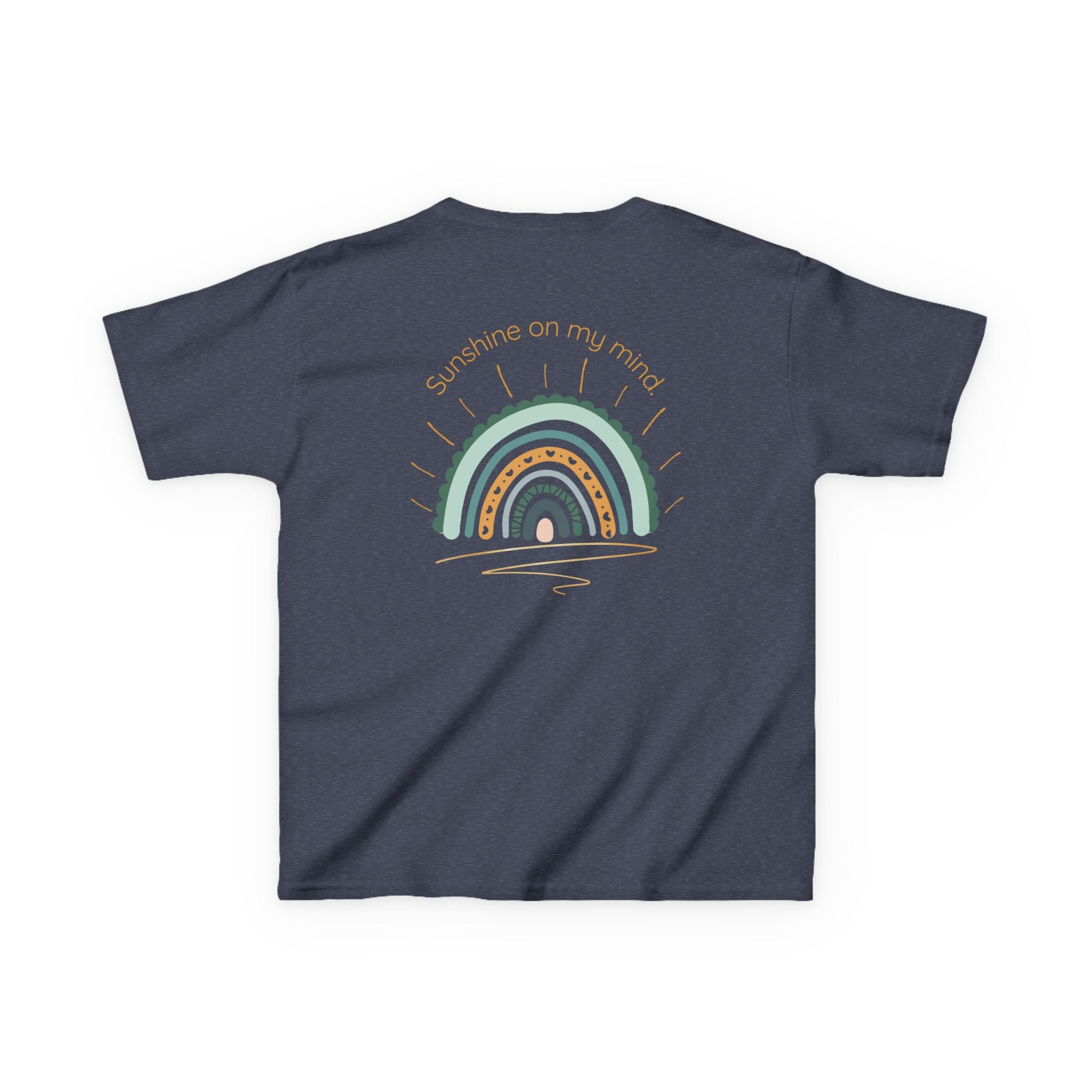Sunshine On My Mind Rainbow Kids T-Shirt