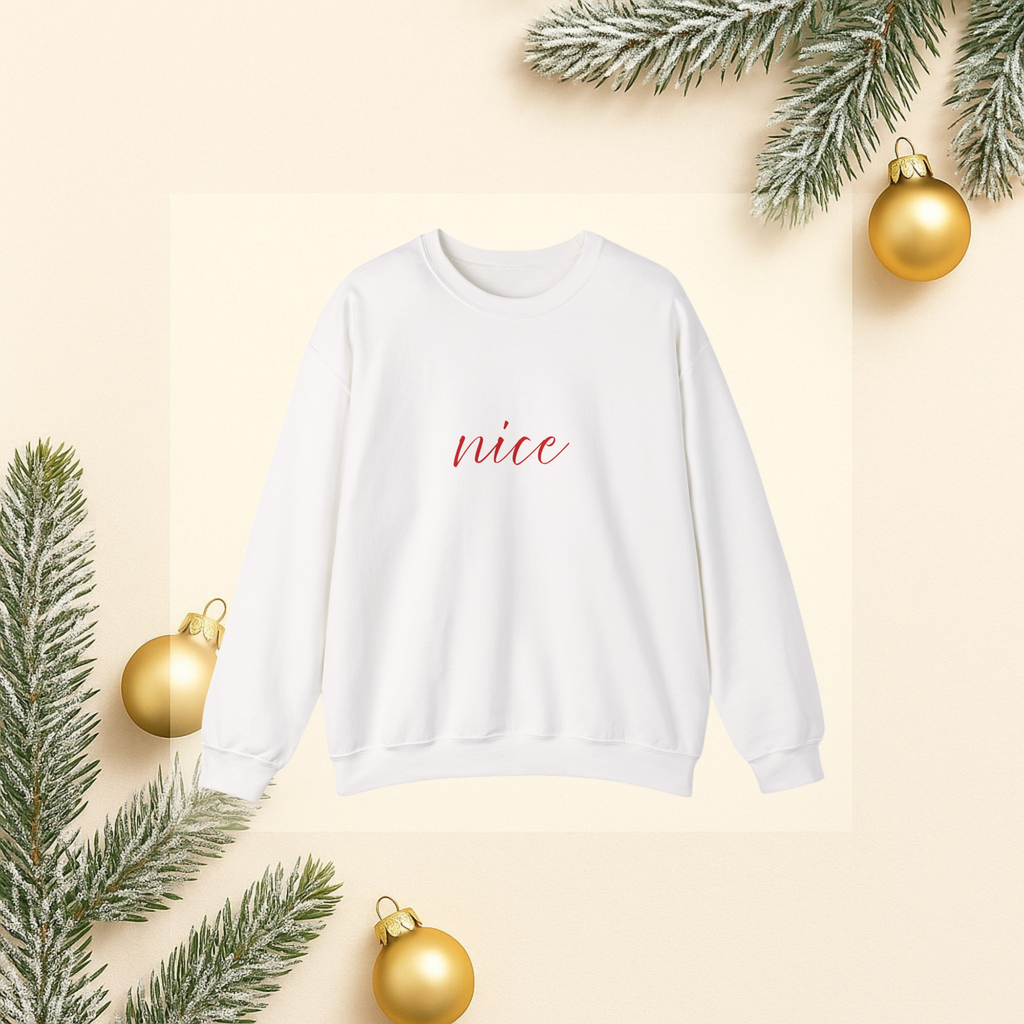 Holiday Nice Crewneck Sweatshirt