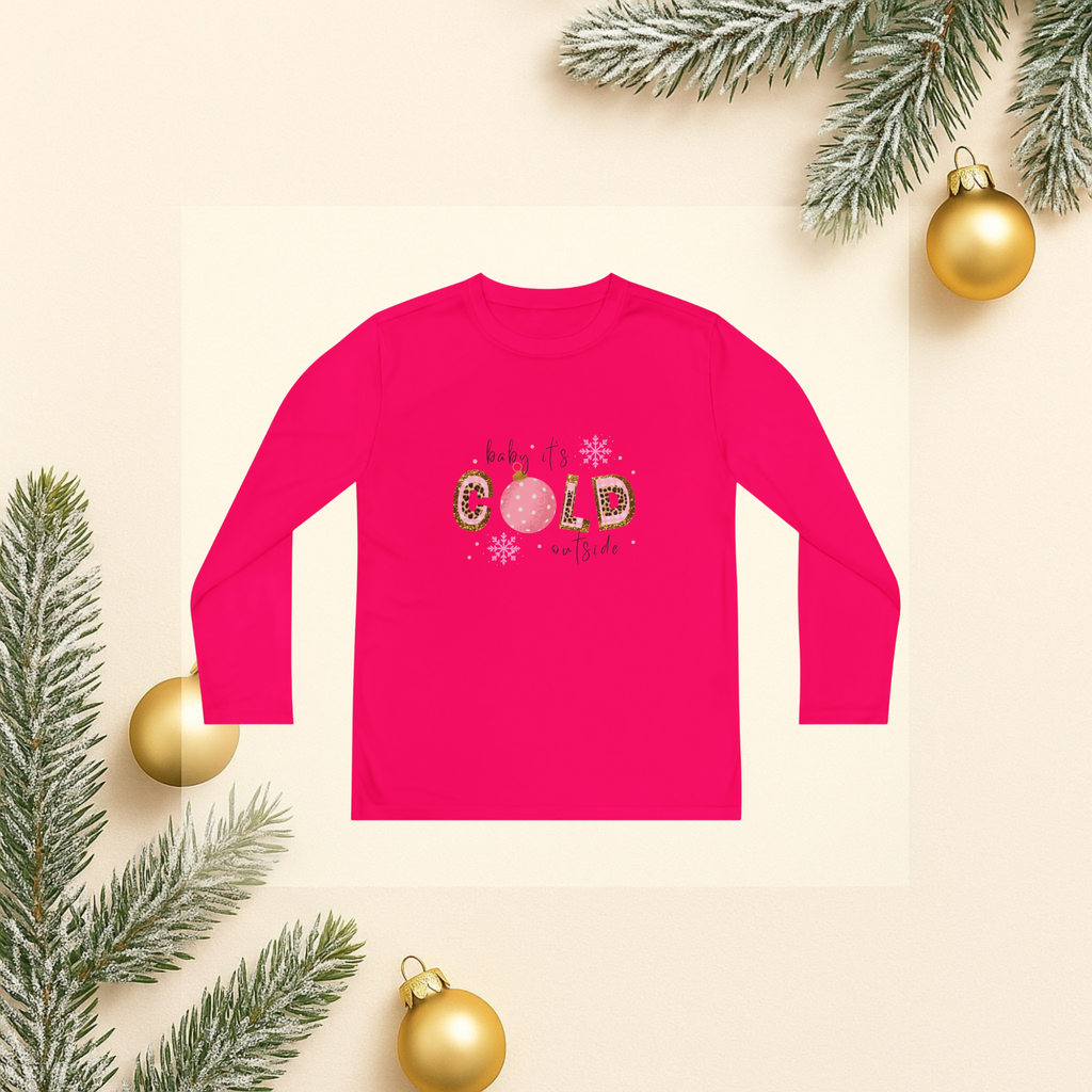 Baby It's Cold Outside Youth Long Sleeve Tee